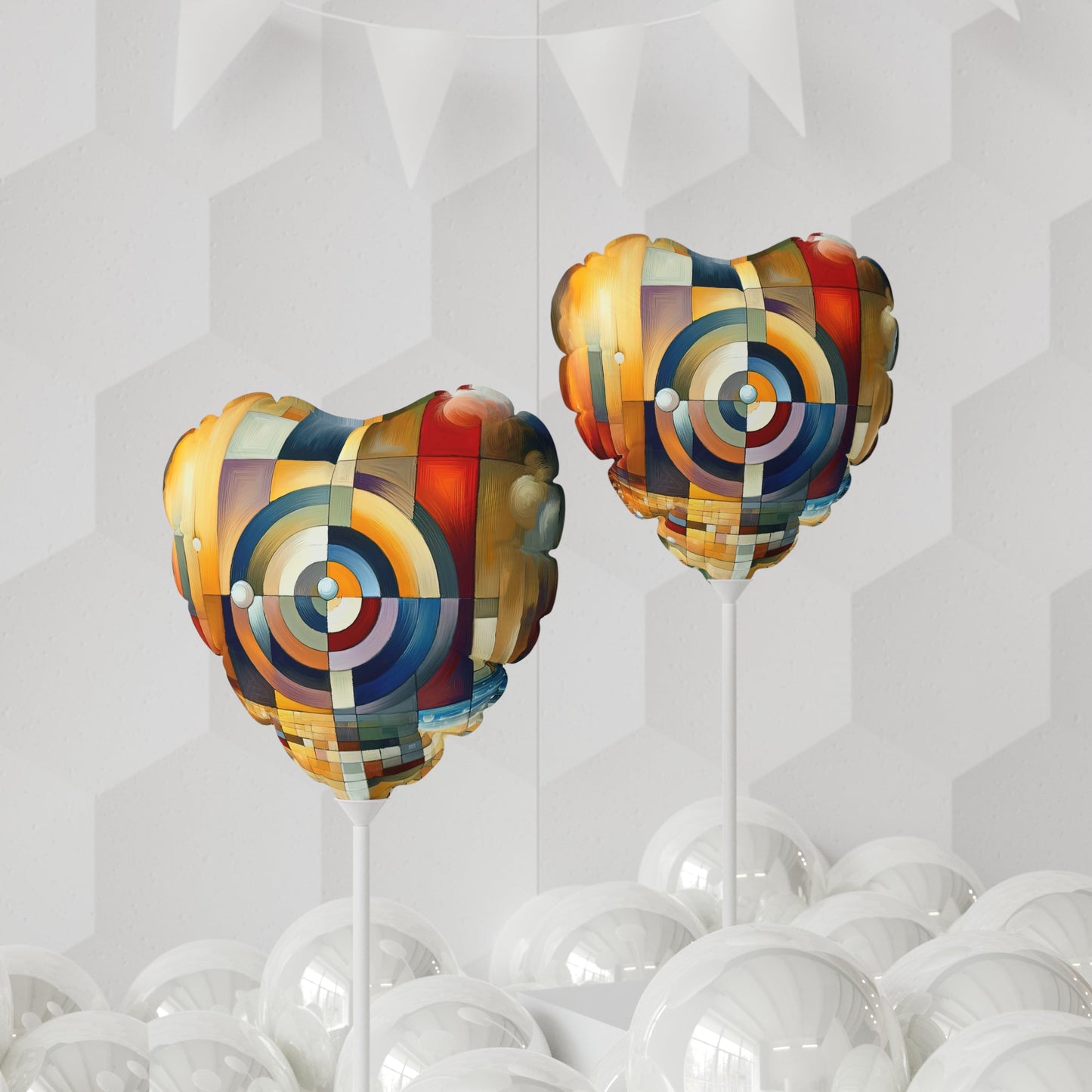 Oneness Through Tachism Balloon (Round and Heart-shaped), 11" - ATUH.ART