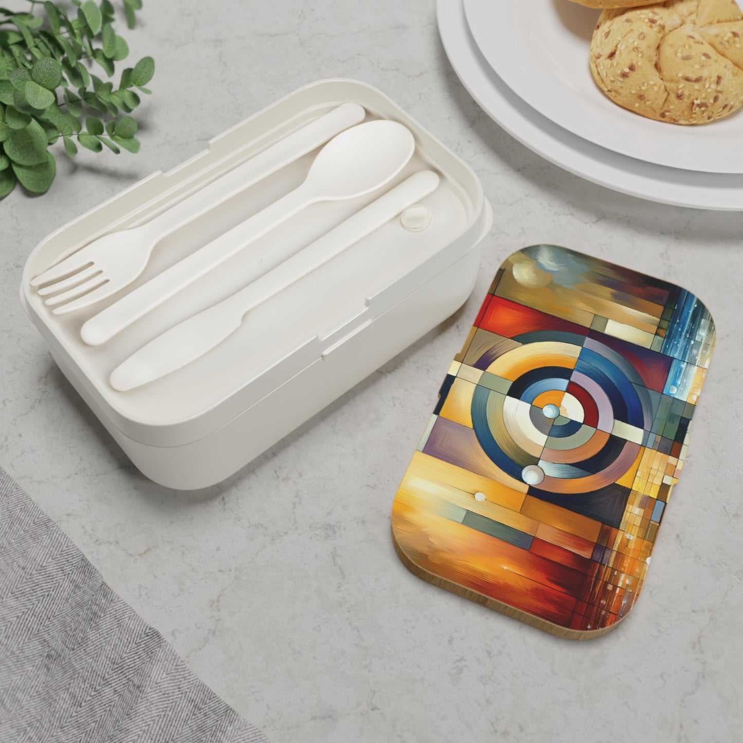 Oneness Through Tachism Bento Lunch Box - ATUH.ART