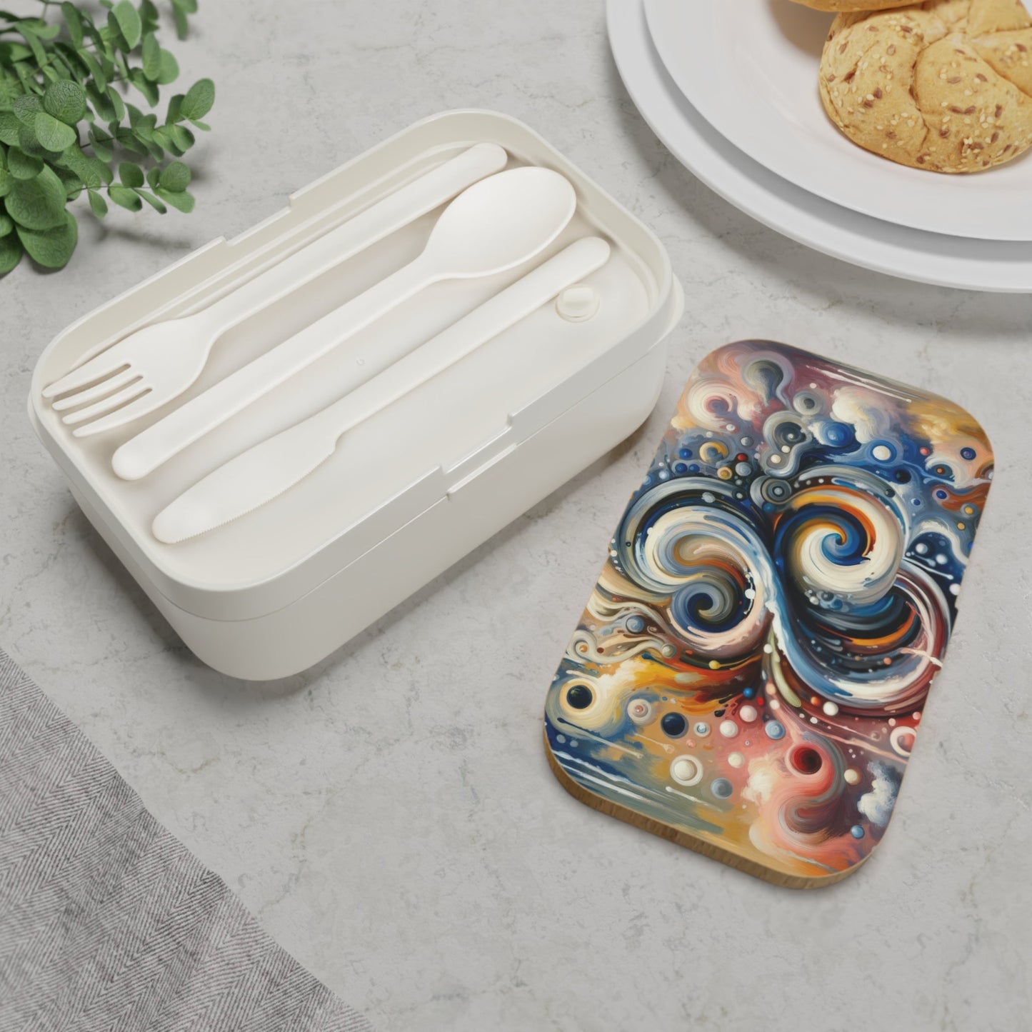 Paradoxical Embrace Tachism Bento Lunch Box - ATUH.ART