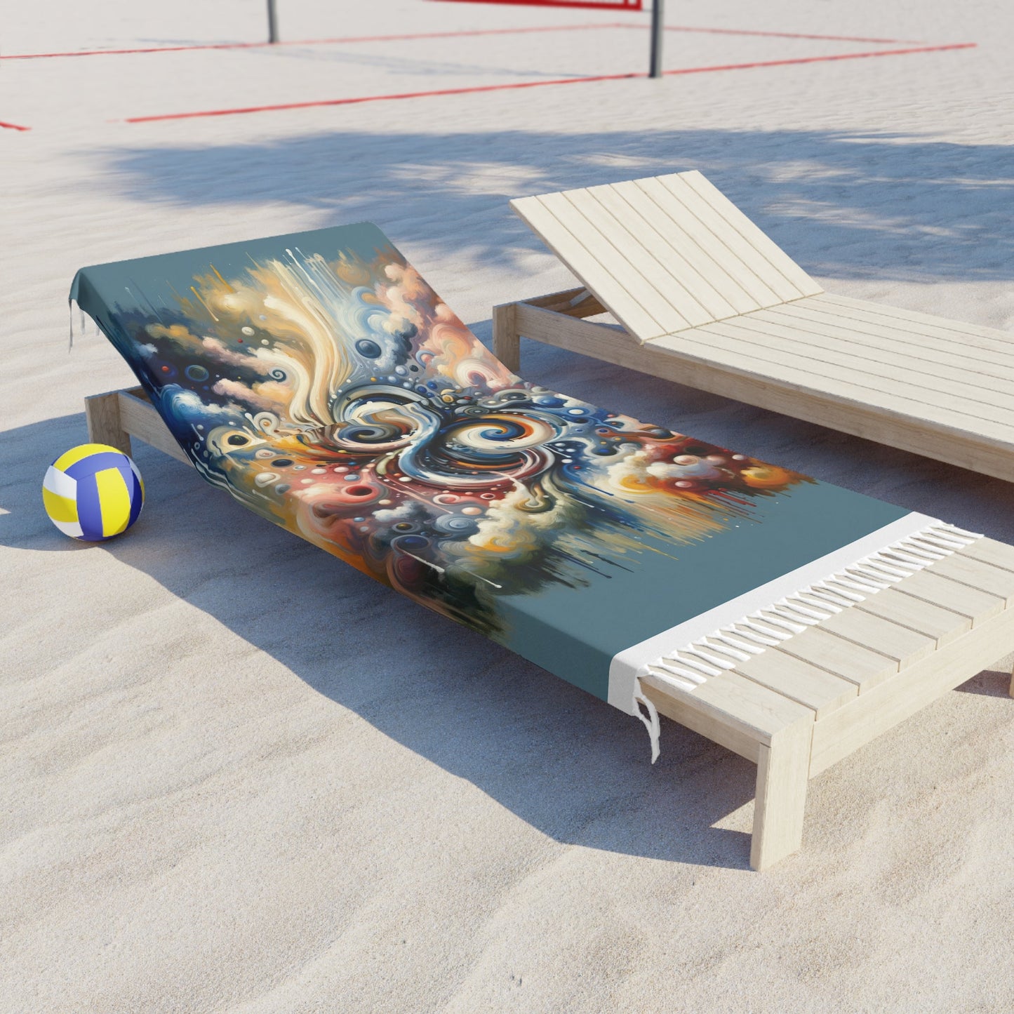 Paradoxical Embrace Tachism Boho Beach Cloth - ATUH.ART