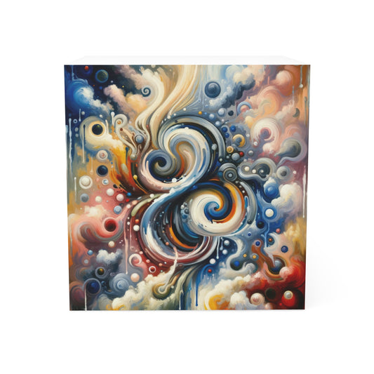 Paradoxical Embrace Tachism Note Cube - ATUH.ART