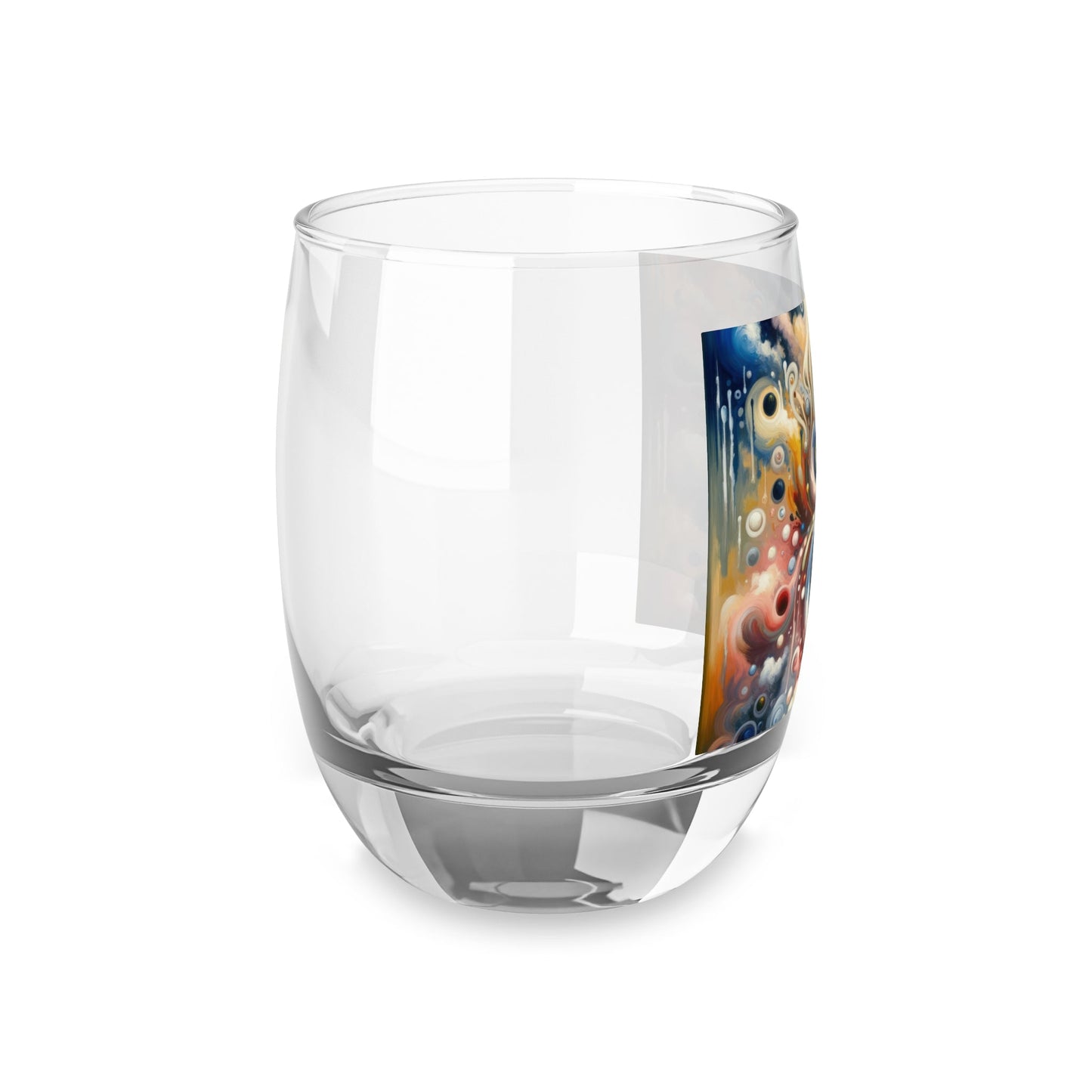 Paradoxical Embrace Tachism Whiskey Glass - ATUH.ART