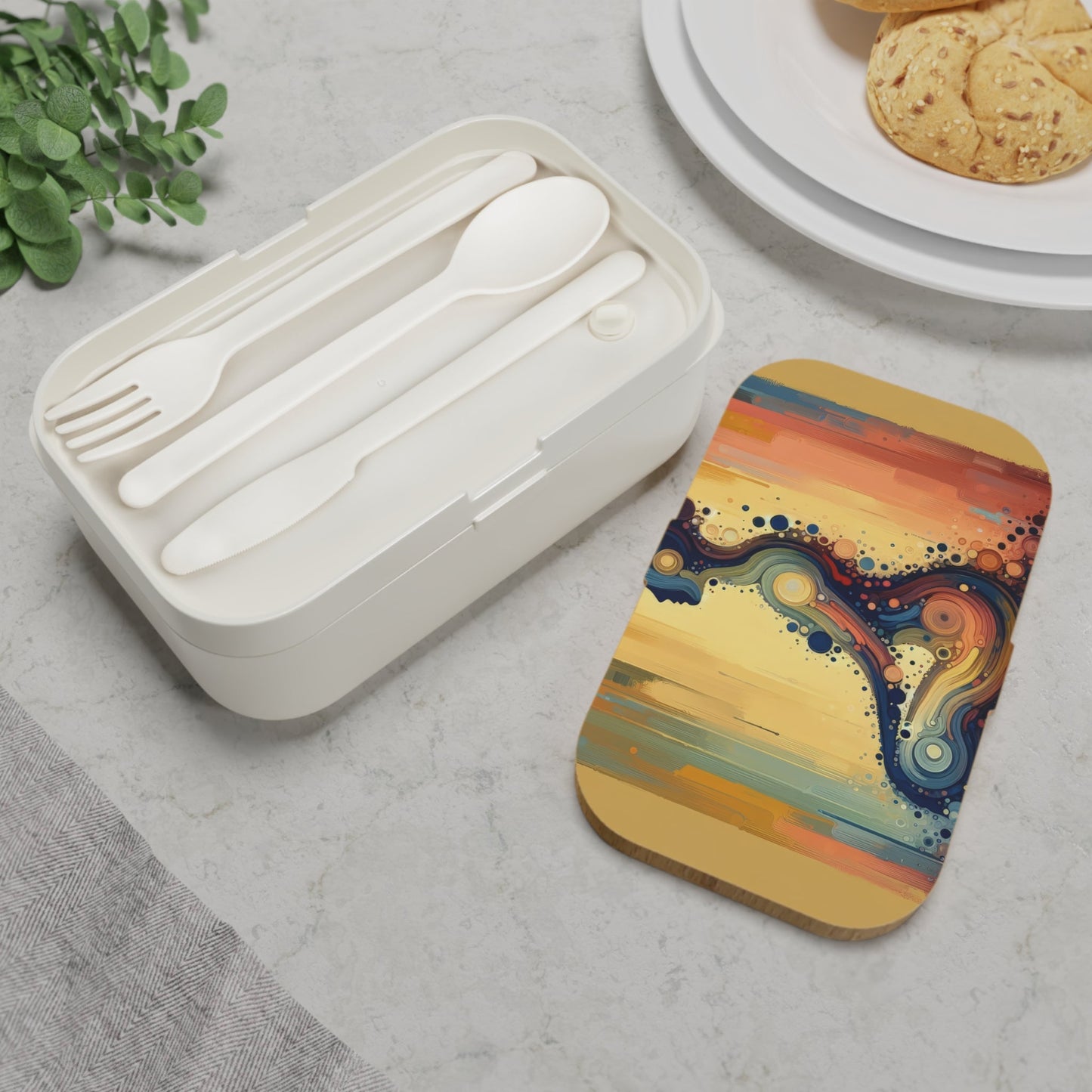 Patience Essence Tachism Bento Lunch Box - ATUH.ART