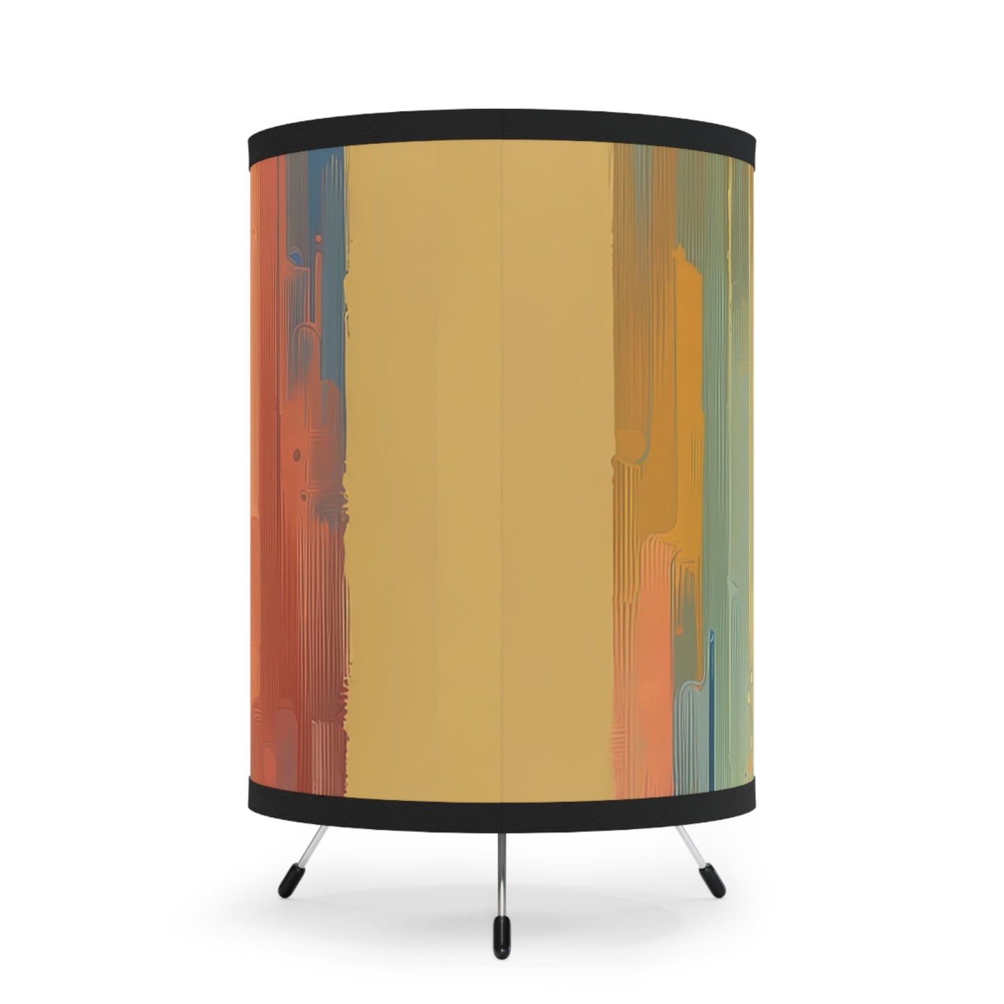 Patience Essence Tachism Tripod Lamp with High-Res Printed Shade, US\CA plug - ATUH.ART