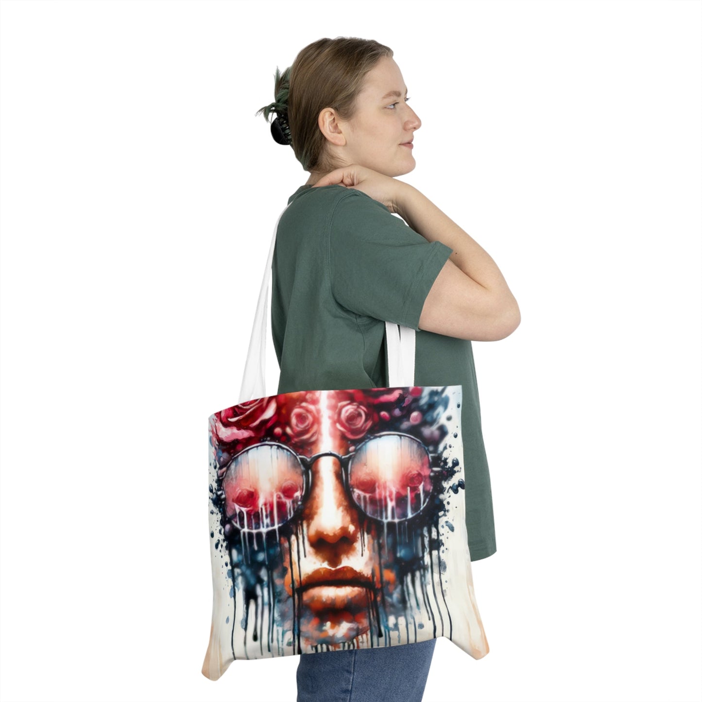 Perception Cleansing Tachism Shoulder Tote Bag (AOP) - ATUH.ART