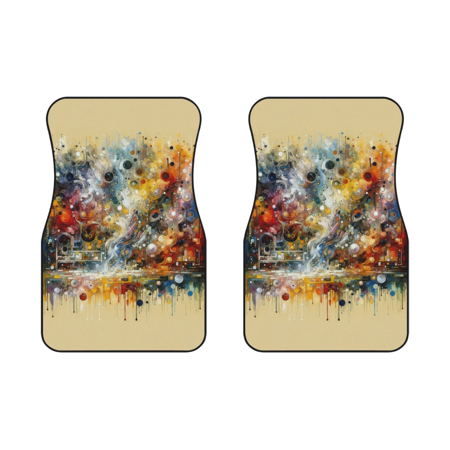 Perception Mosaic Abstract Car Mats (2x Front) - ATUH.ART
