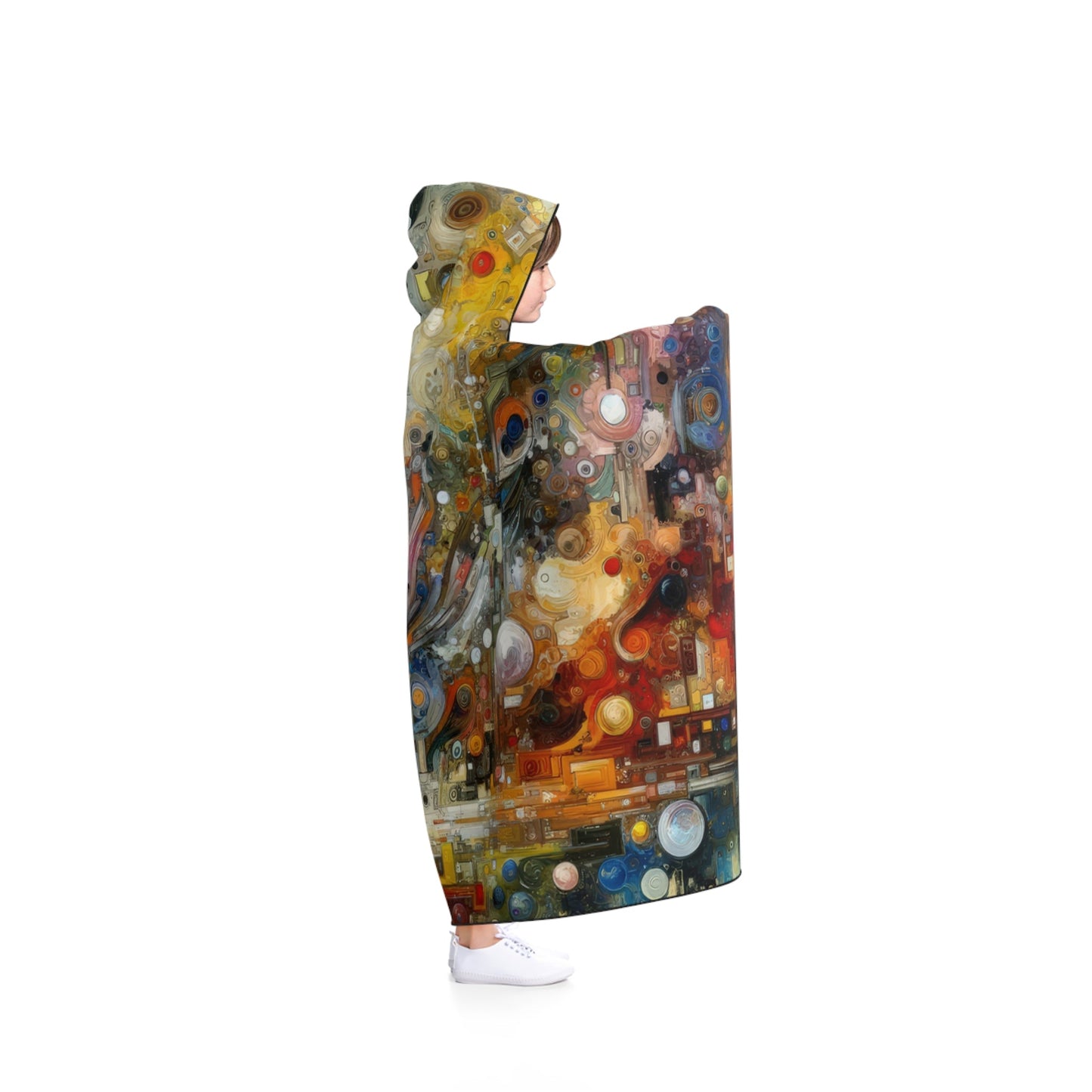 Perception Mosaic Abstract Hooded Blanket - ATUH.ART