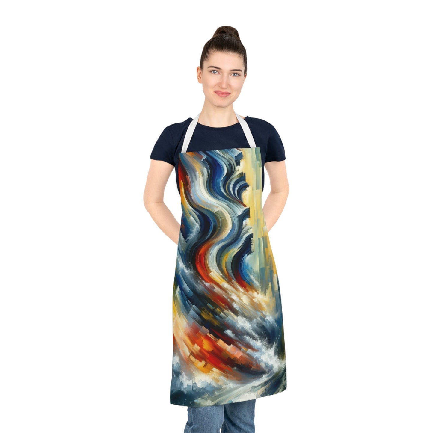 Persistence Force Abstract Adult Apron (AOP) - ATUH.ART