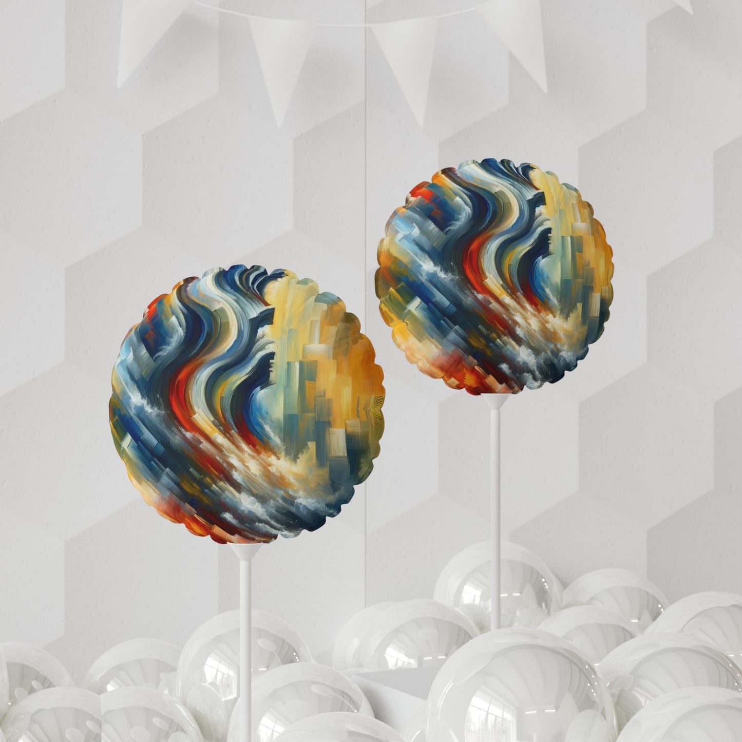 Persistence Force Abstract Balloon (Round and Heart-shaped), 11" - ATUH.ART