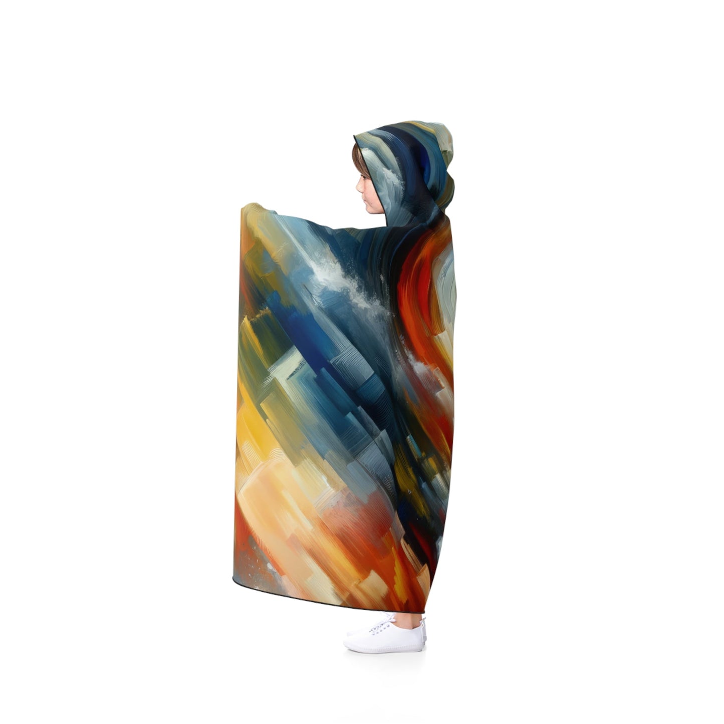 Persistence Force Abstract Hooded Blanket - ATUH.ART