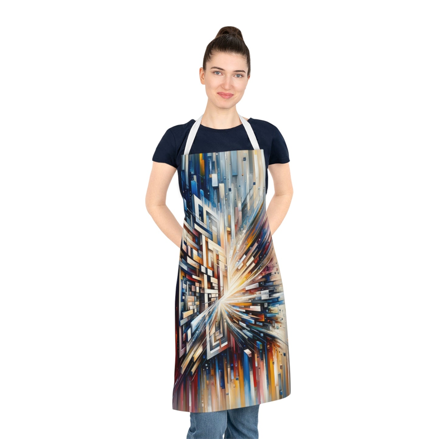 Pieces Unifying Focus Adult Apron (AOP) - ATUH.ART