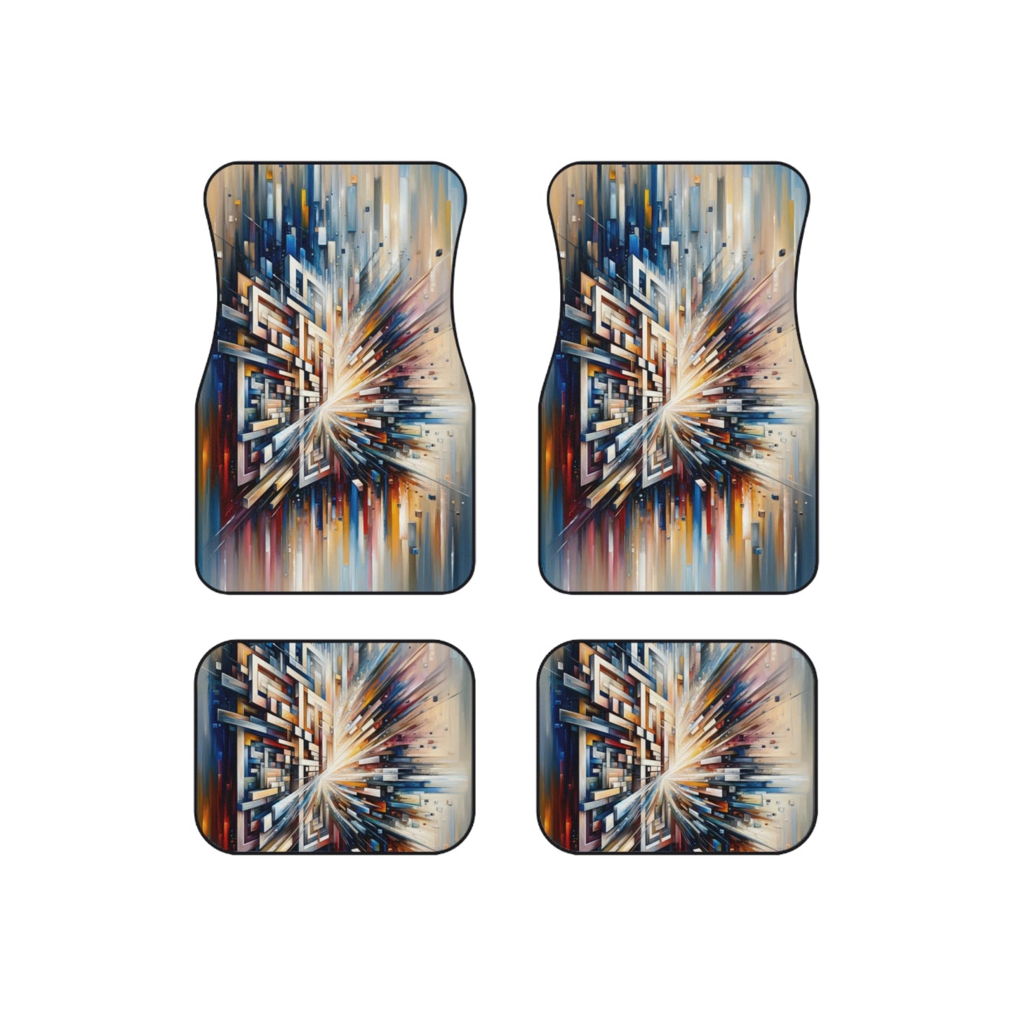 Pieces Unifying Focus Car Mats (Set of 4) - ATUH.ART