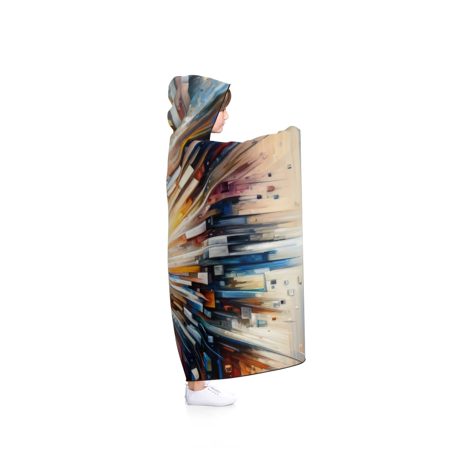 Pieces Unifying Focus Hooded Blanket - ATUH.ART