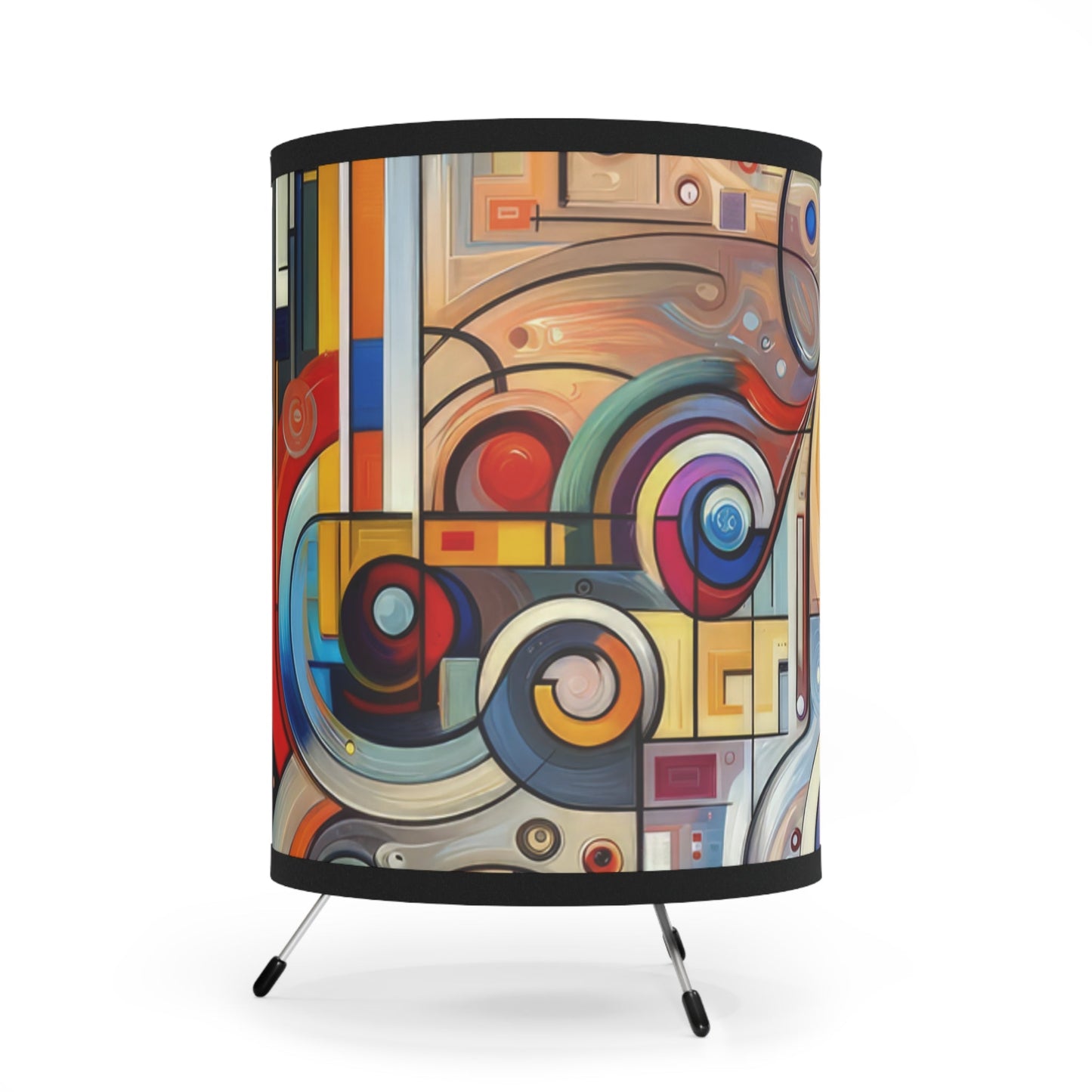 Playful Wisdom Essence Tripod Lamp with High-Res Printed Shade, US\CA plug - ATUH.ART