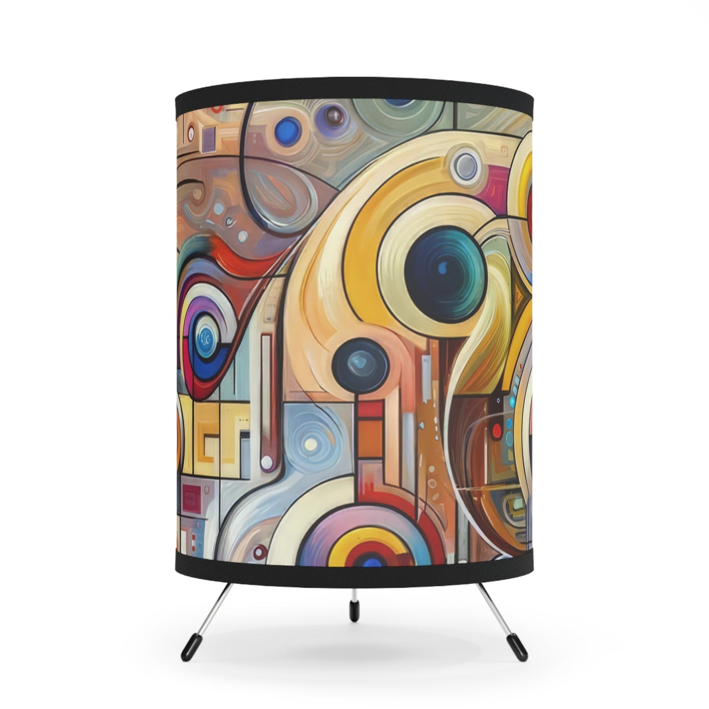 Playful Wisdom Essence Tripod Lamp with High-Res Printed Shade, US\CA plug - ATUH.ART