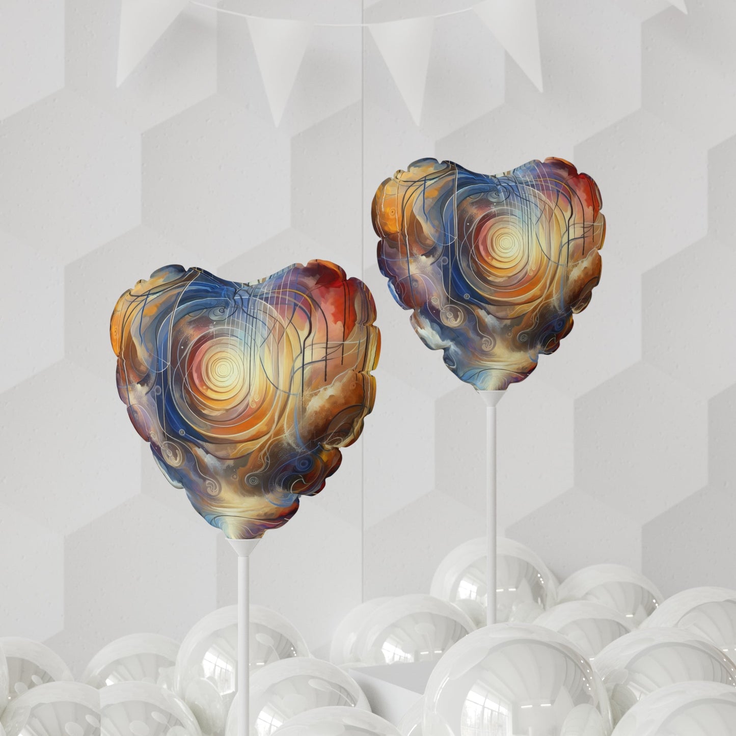 Presence Anchored Tachism Balloon (Round and Heart-shaped), 11" - ATUH.ART