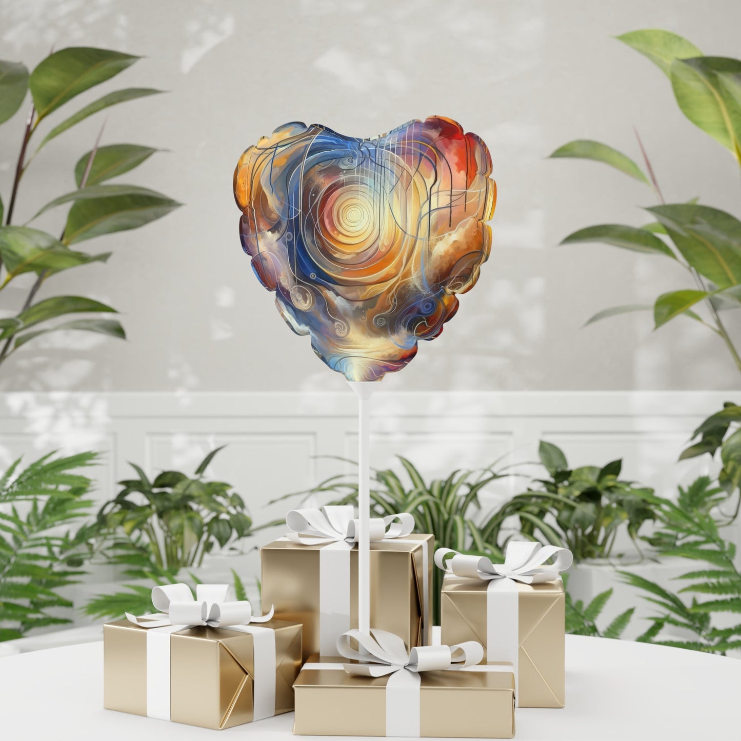 Presence Anchored Tachism Balloon (Round and Heart-shaped), 11" - ATUH.ART