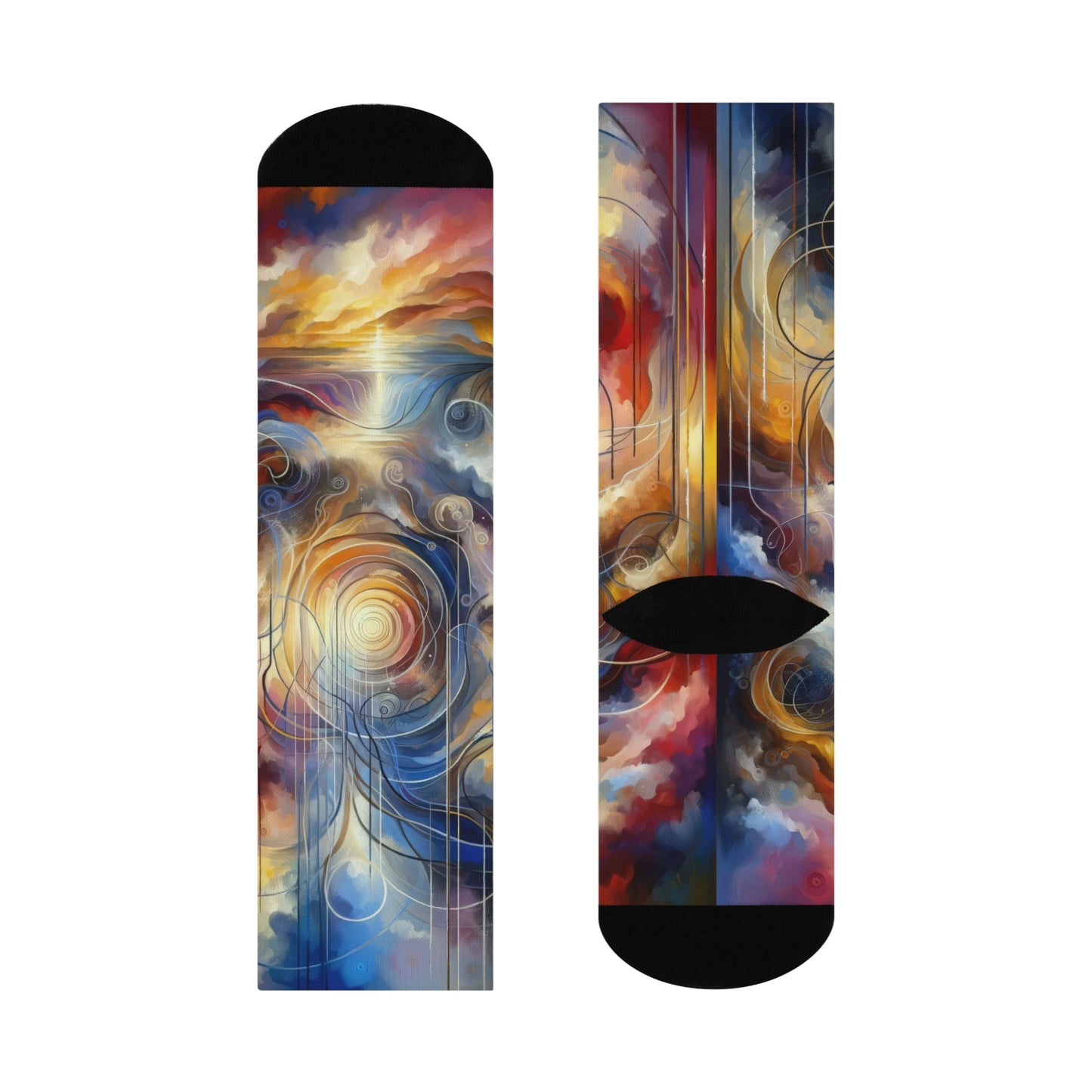 Presence Anchored Tachism Cushioned Crew Socks - ATUH.ART