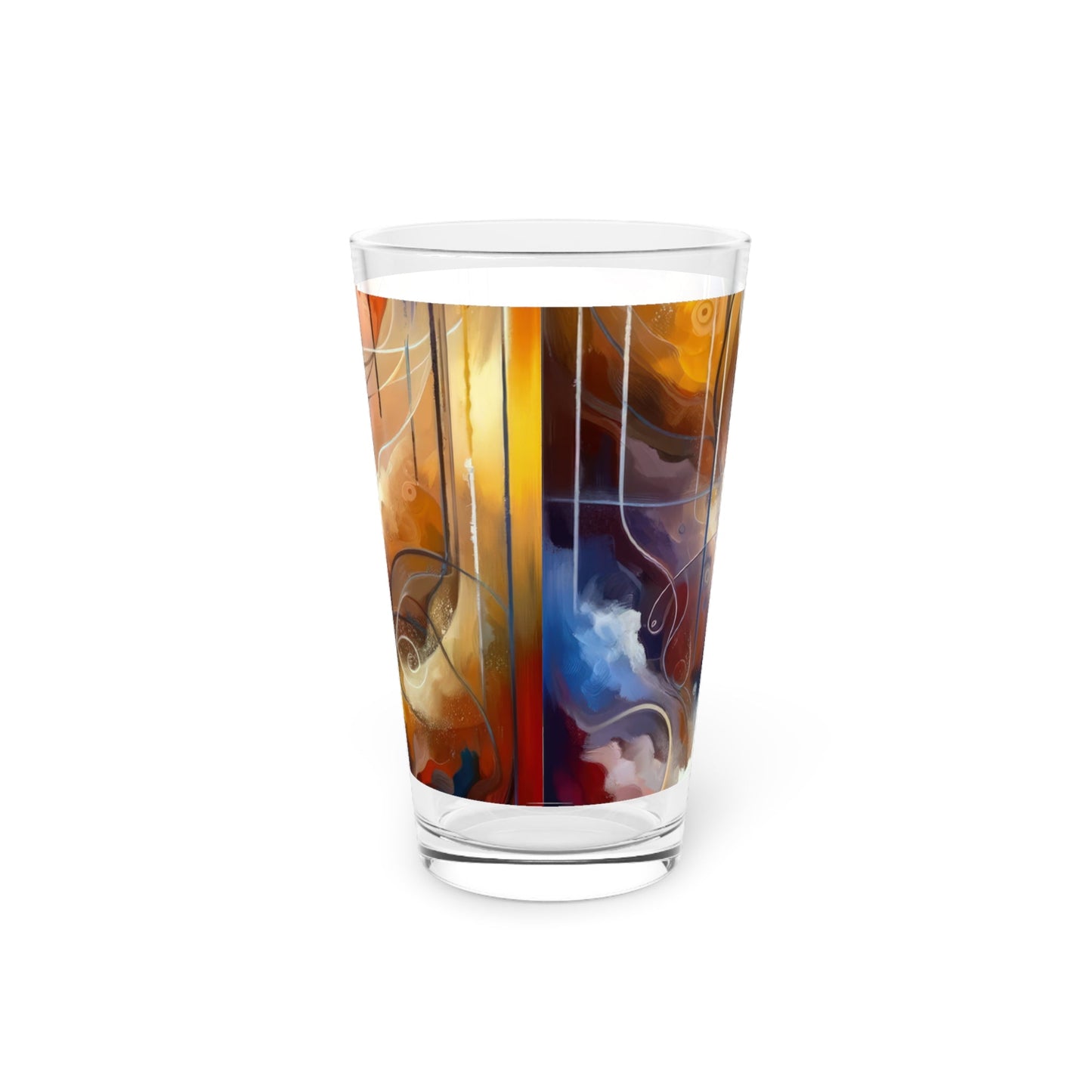 Presence Anchored Tachism Pint Glass, 16oz - ATUH.ART