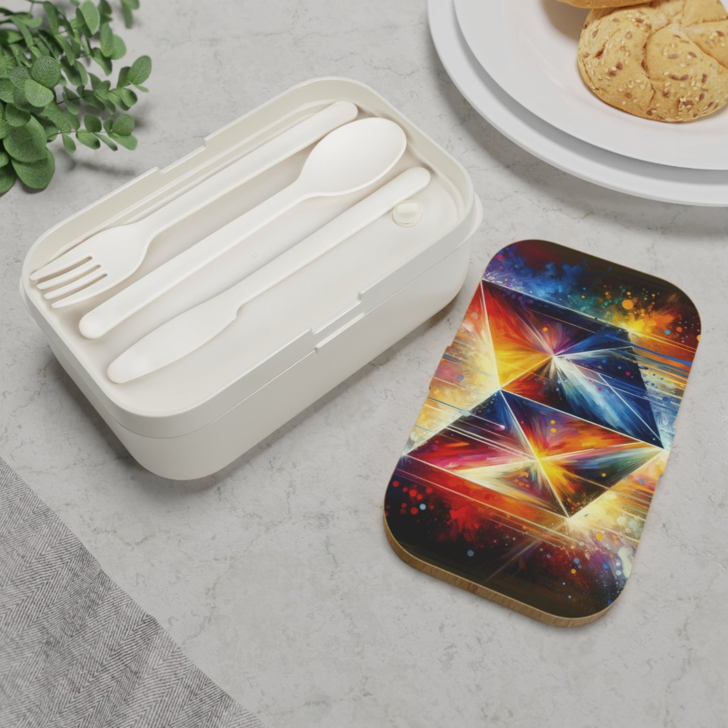 Prismatic Light Spectrum Bento Lunch Box - ATUH.ART