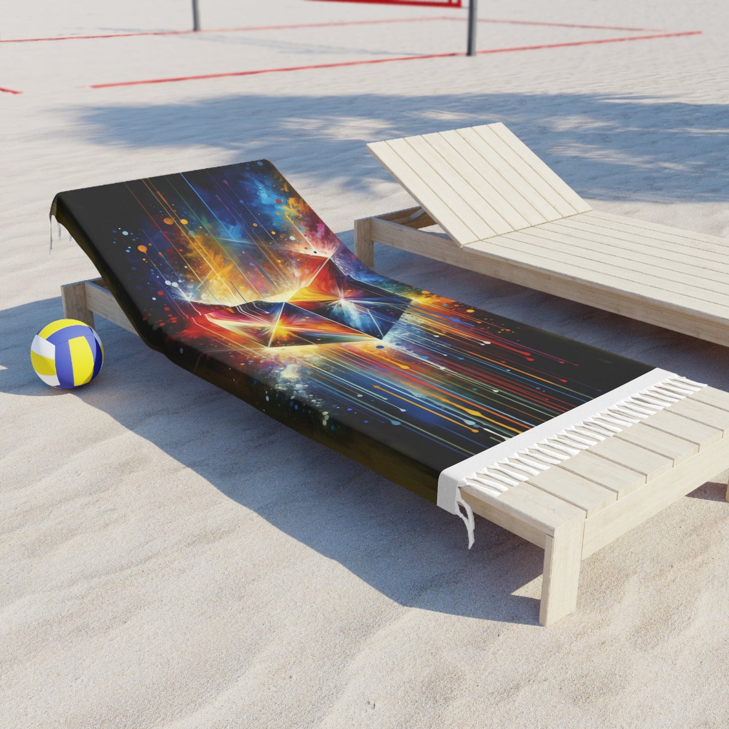 Prismatic Light Spectrum Boho Beach Cloth - ATUH.ART