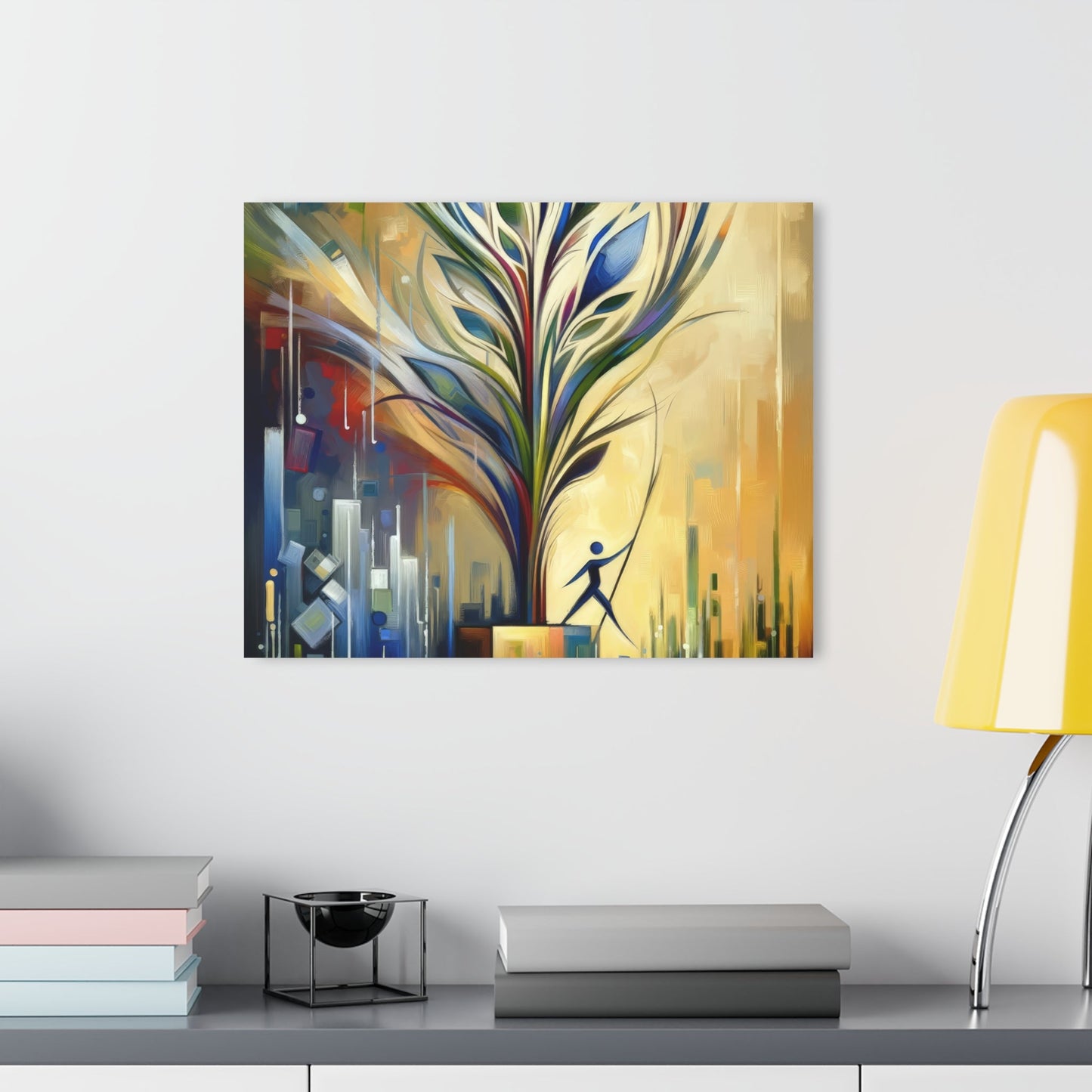 Pruning Distraction Tachism Acrylic Prints (French Cleat Hanging) - ATUH.ART