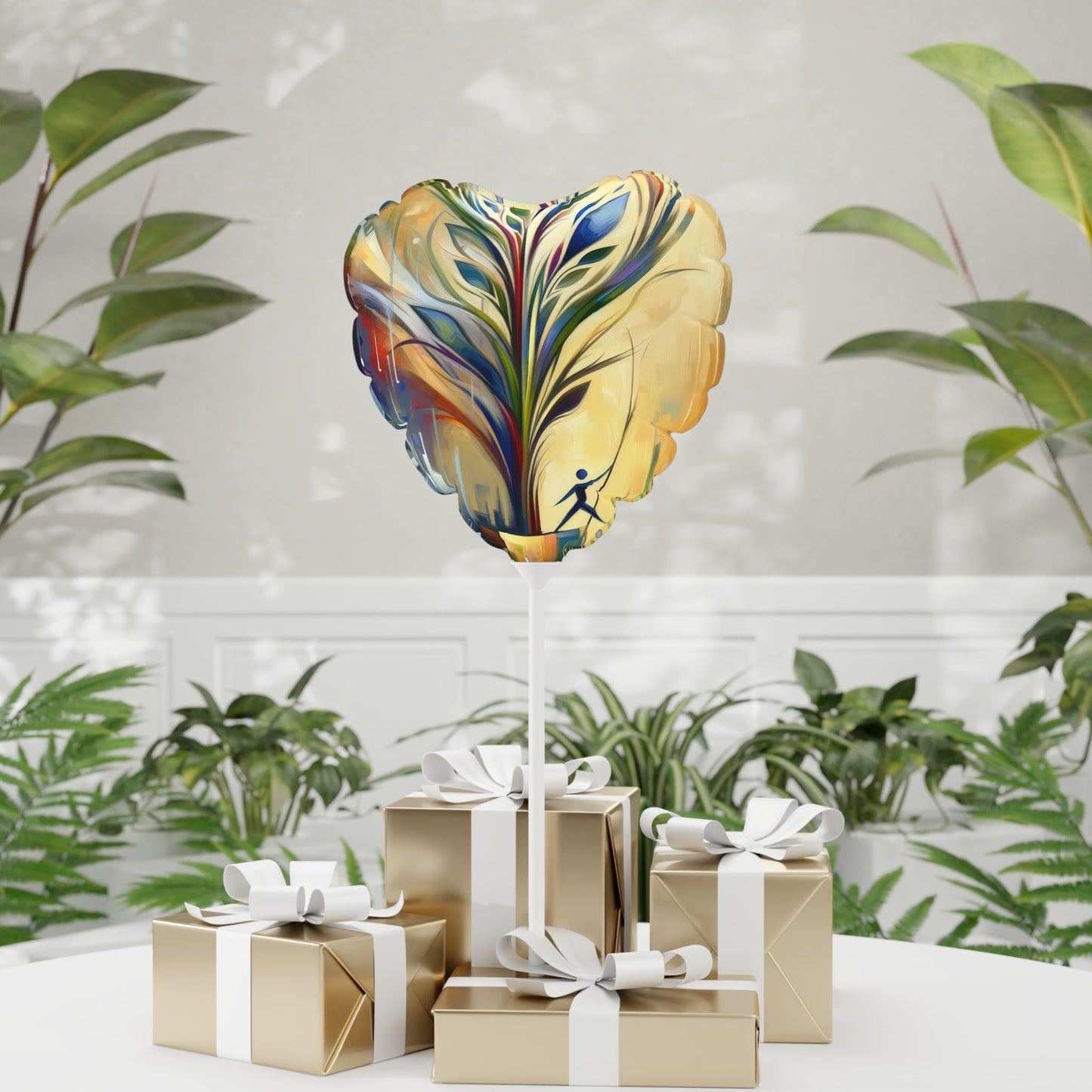 Pruning Distraction Tachism Balloon (Round and Heart-shaped), 11" - ATUH.ART