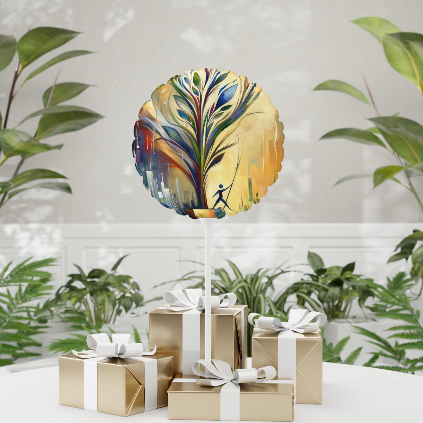 Pruning Distraction Tachism Balloon (Round and Heart-shaped), 11" - ATUH.ART