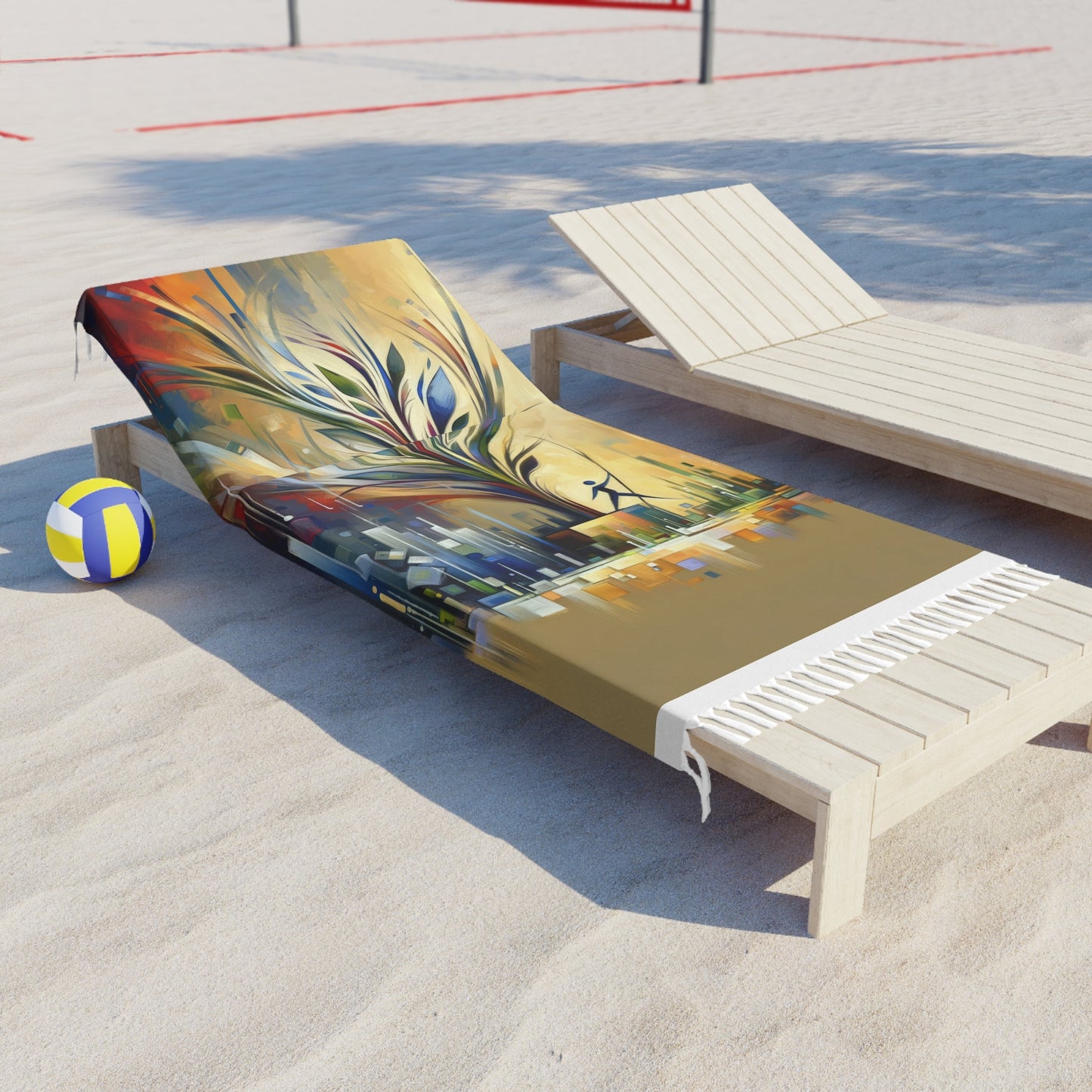 Pruning Distraction Tachism Boho Beach Cloth - ATUH.ART