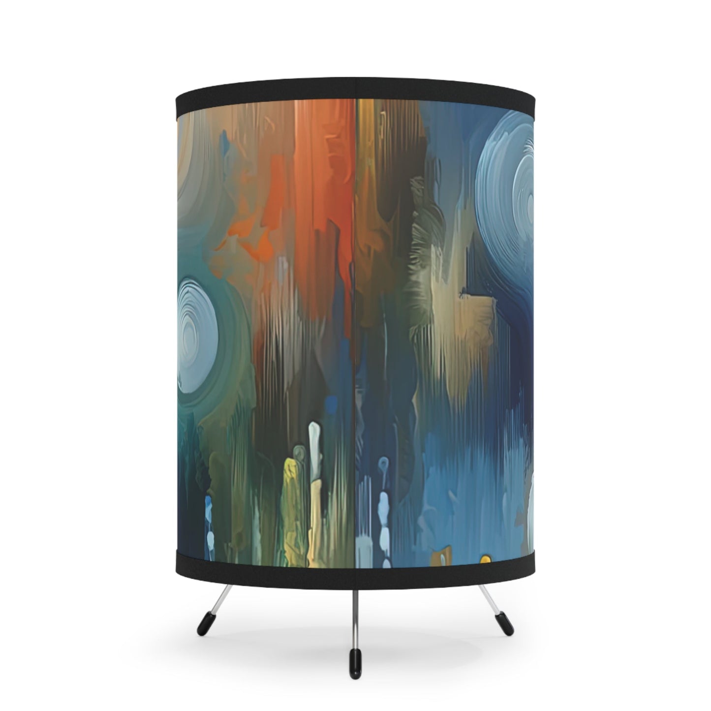 Psyche Spa Serenity Tripod Lamp with High-Res Printed Shade, US\CA plug - ATUH.ART