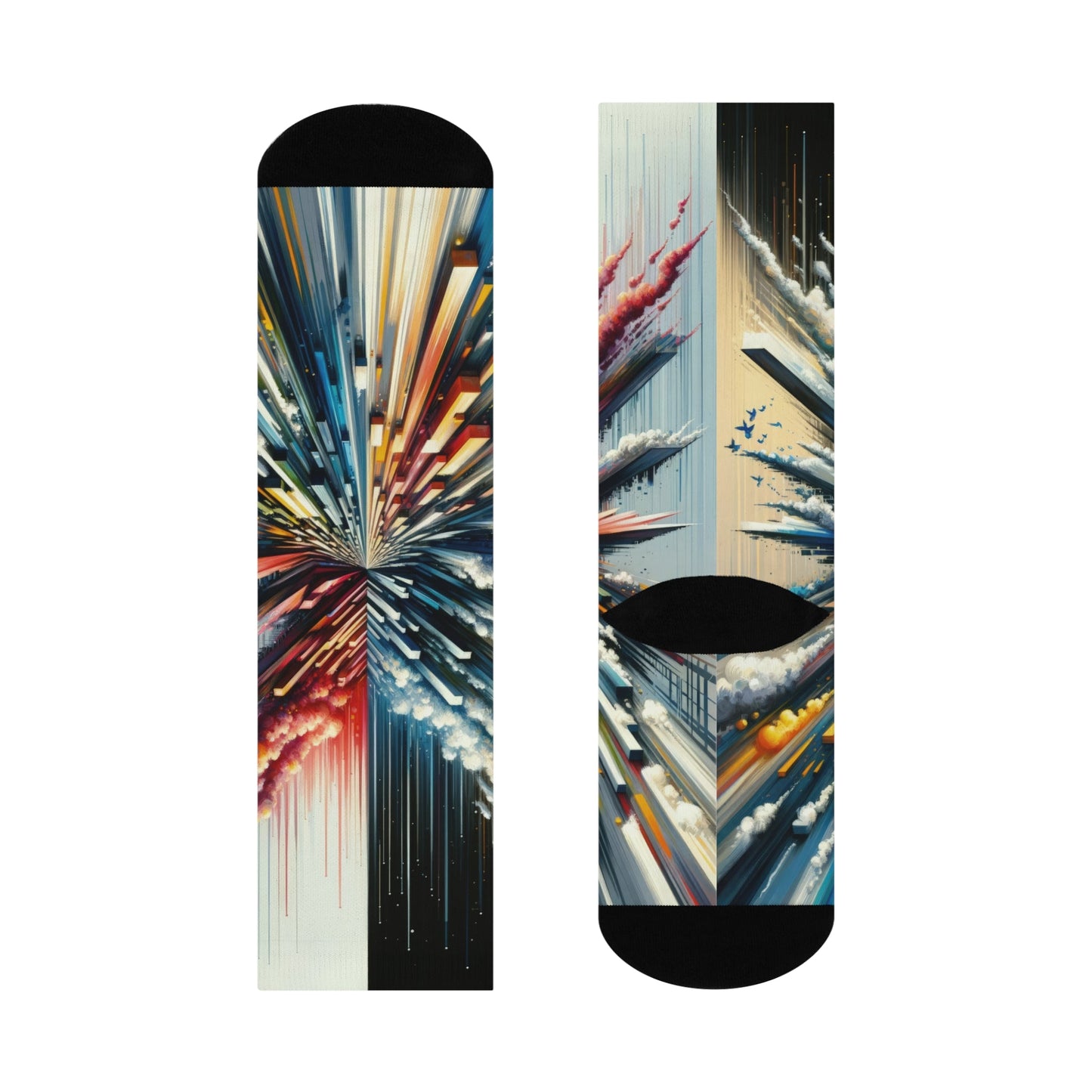 Rapid Perspective Shift Cushioned Crew Socks - ATUH.ART