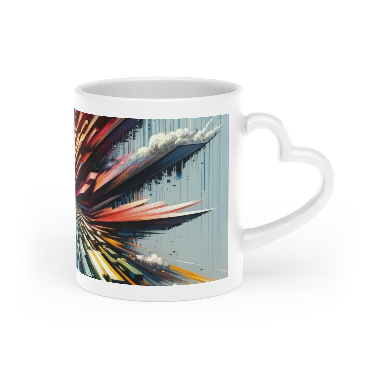 Rapid Perspective Shift Heart-Shaped Mug - ATUH.ART