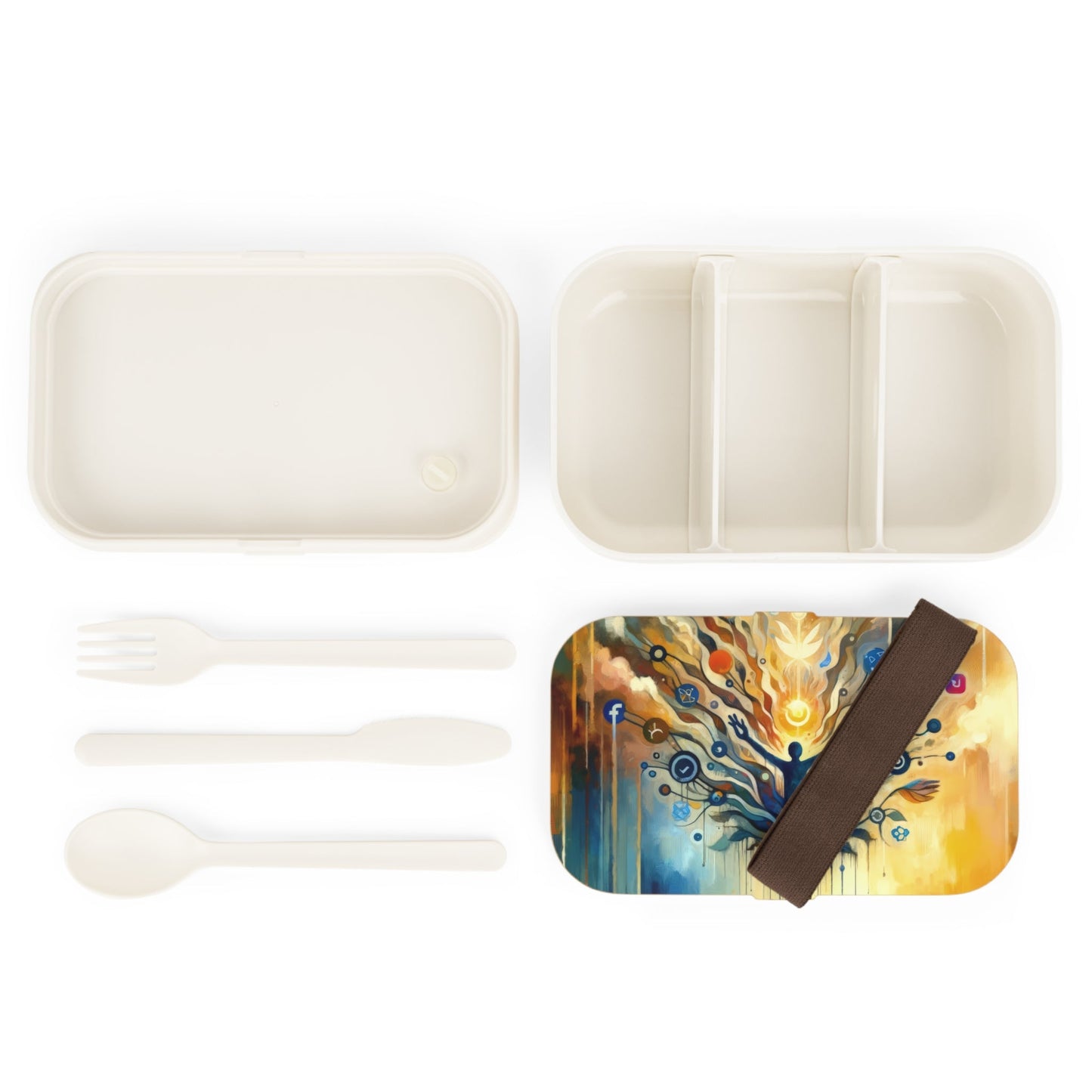 Reflective Digital Meditation Bento Lunch Box - ATUH.ART