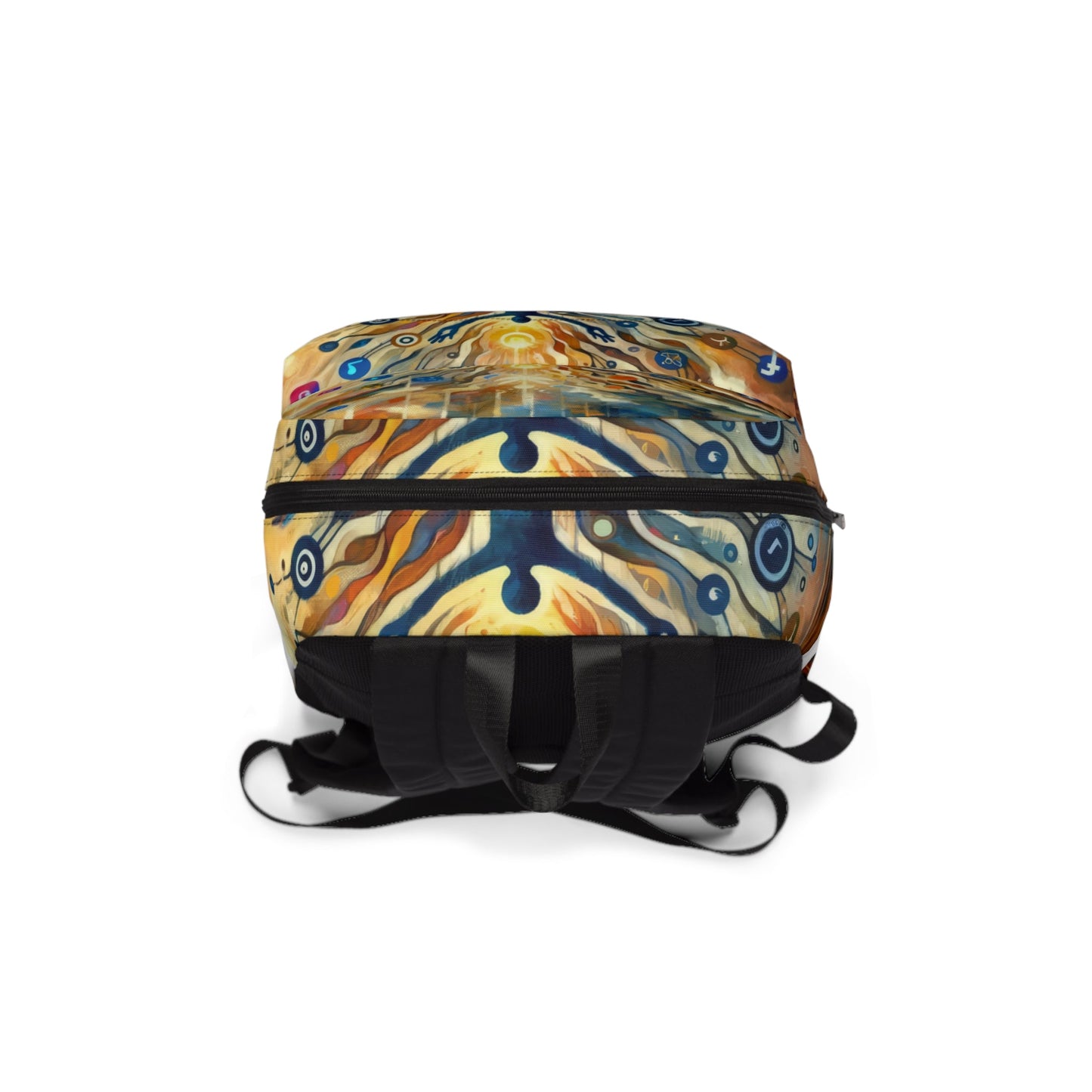 Reflective Digital Meditation Unisex Classic Backpack - ATUH.ART