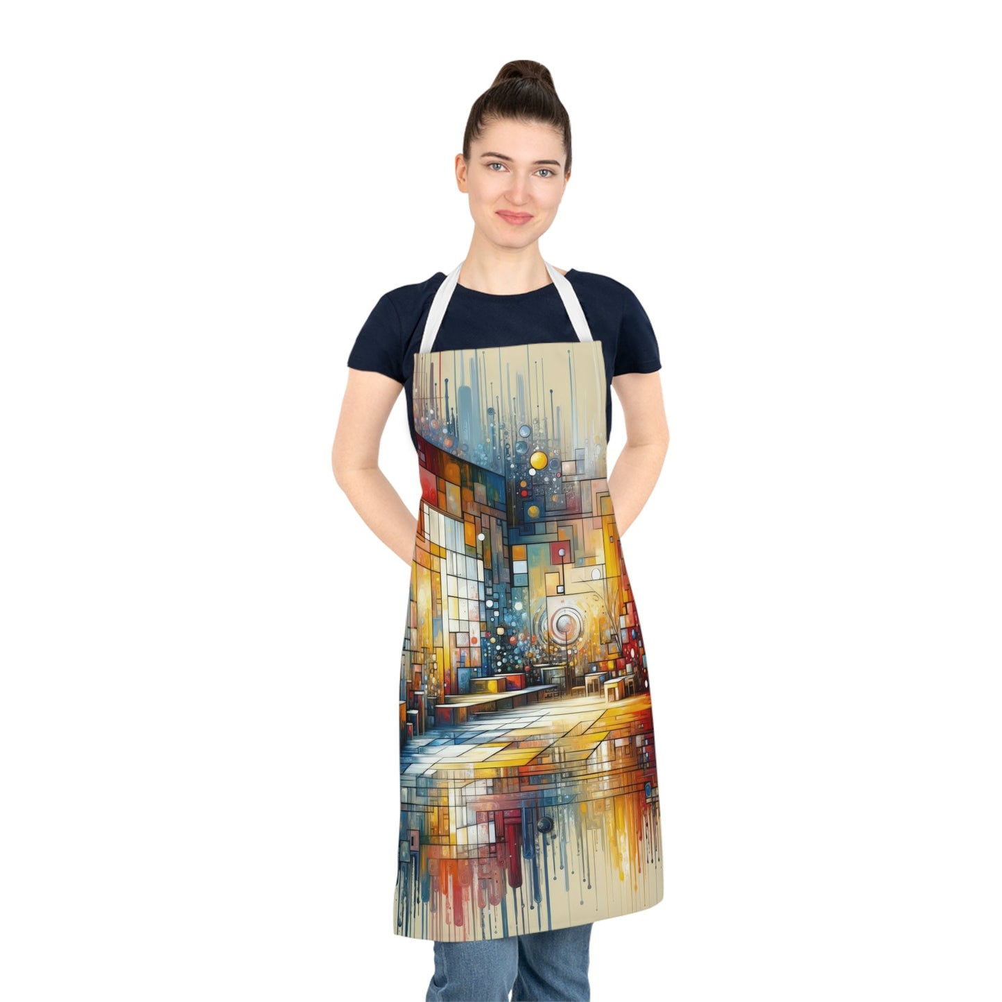 Reflective Habitation Art Adult Apron (AOP) - ATUH.ART