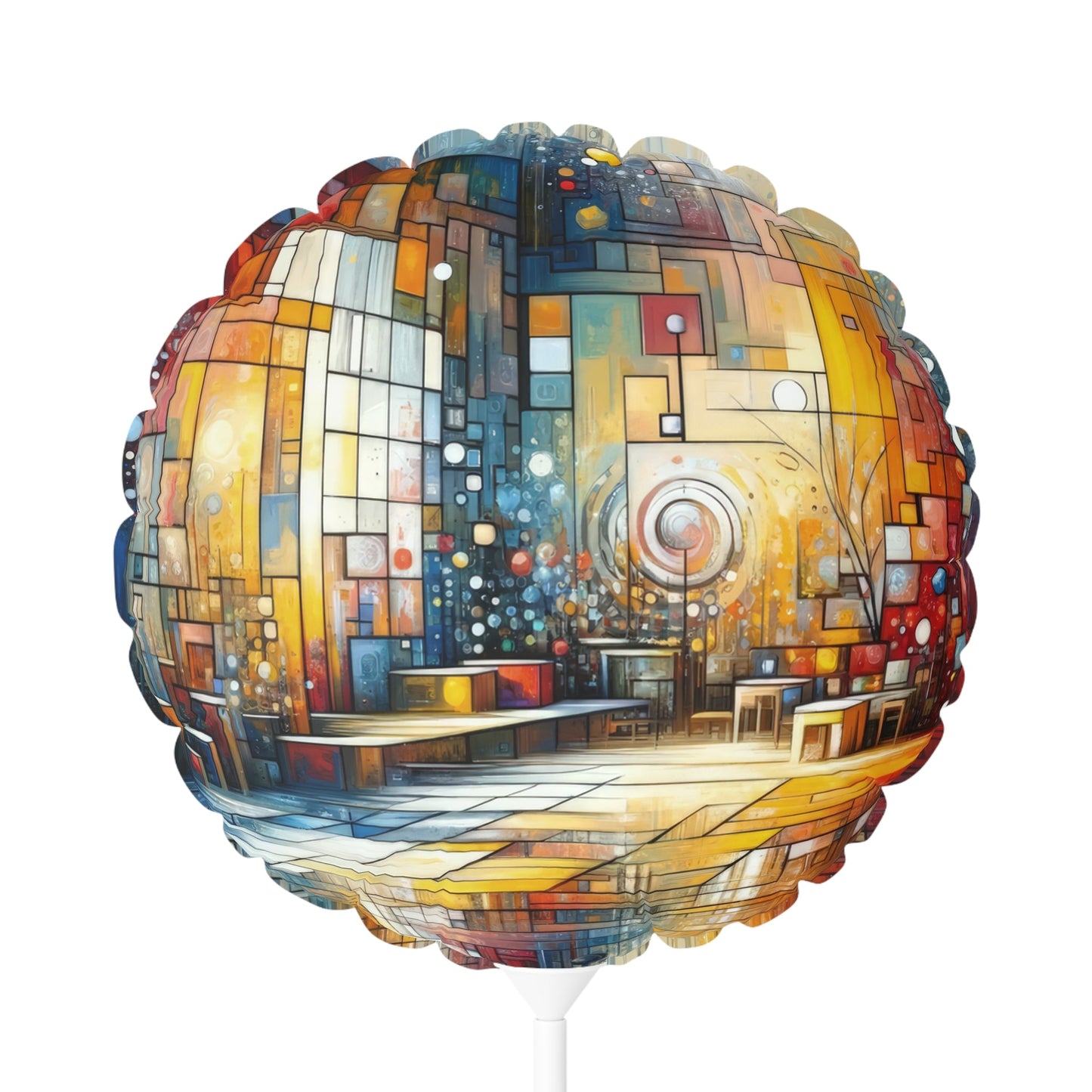 Reflective Habitation Art Balloon (Round and Heart-shaped), 11" - ATUH.ART