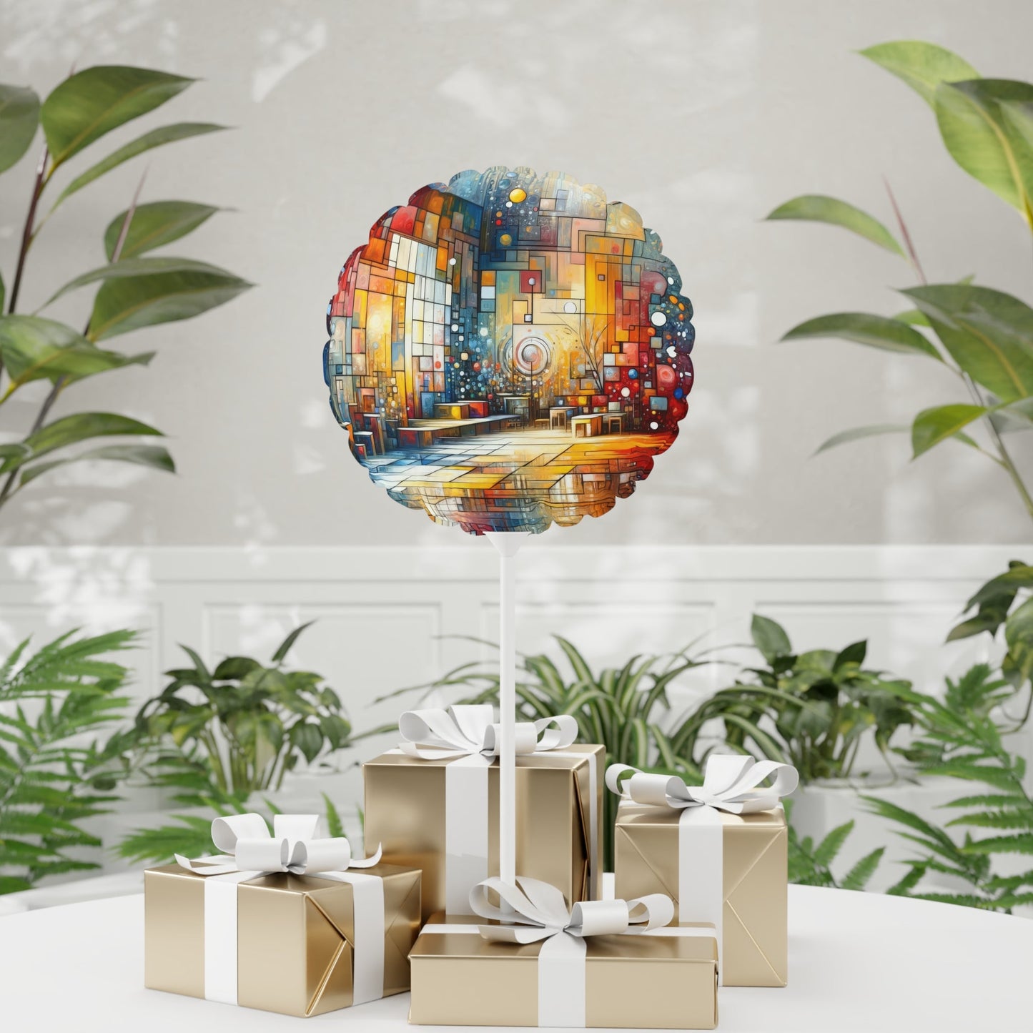 Reflective Habitation Art Balloon (Round and Heart-shaped), 11" - ATUH.ART