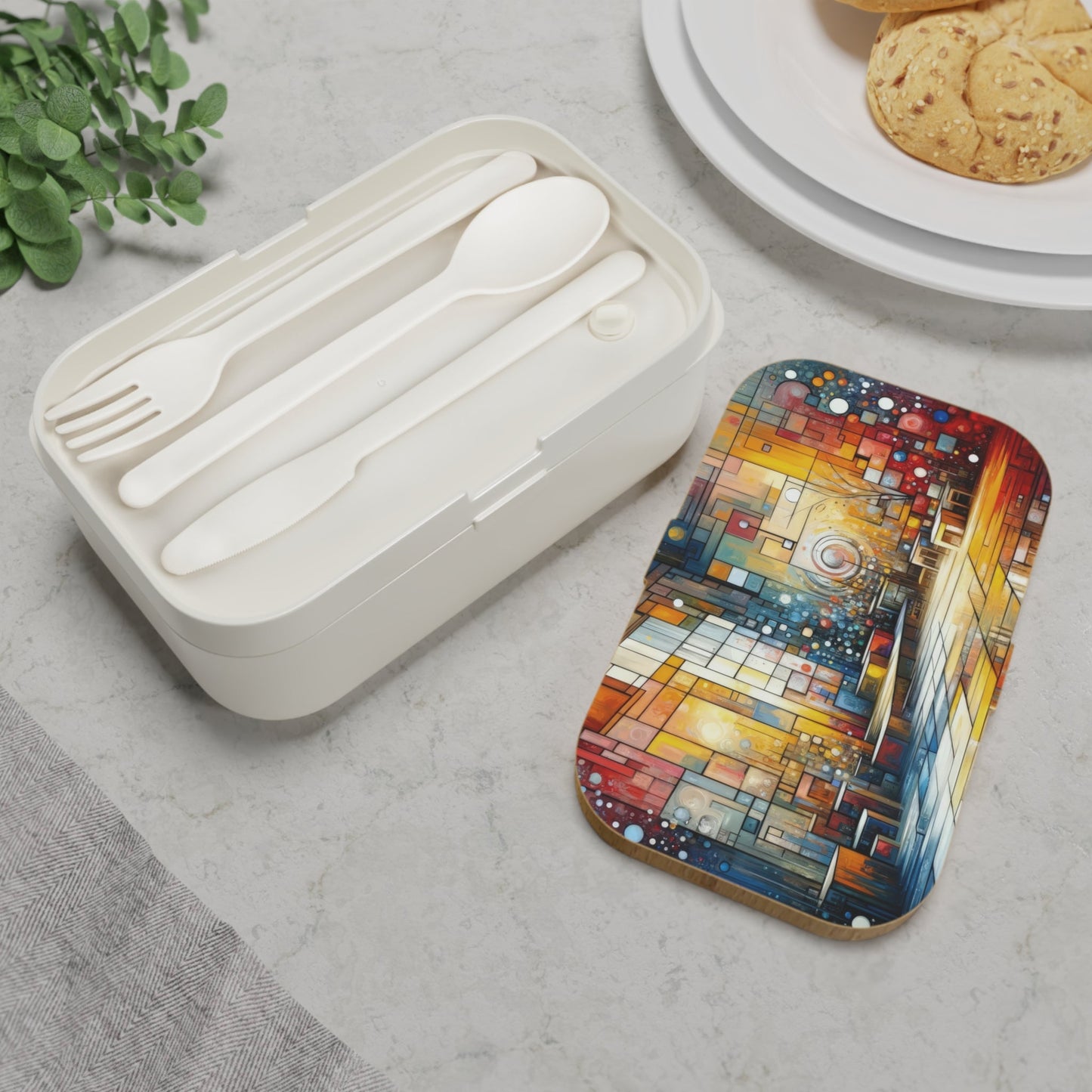 Reflective Habitation Art Bento Lunch Box - ATUH.ART