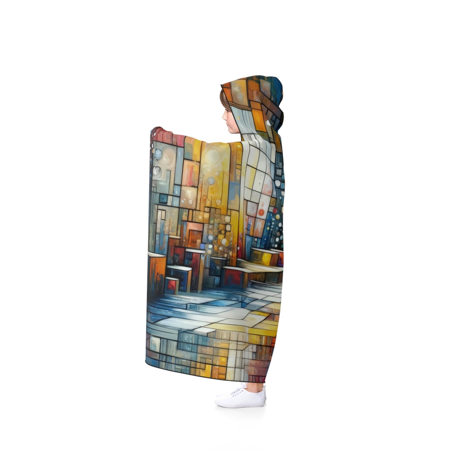 Reflective Habitation Art Hooded Blanket - ATUH.ART
