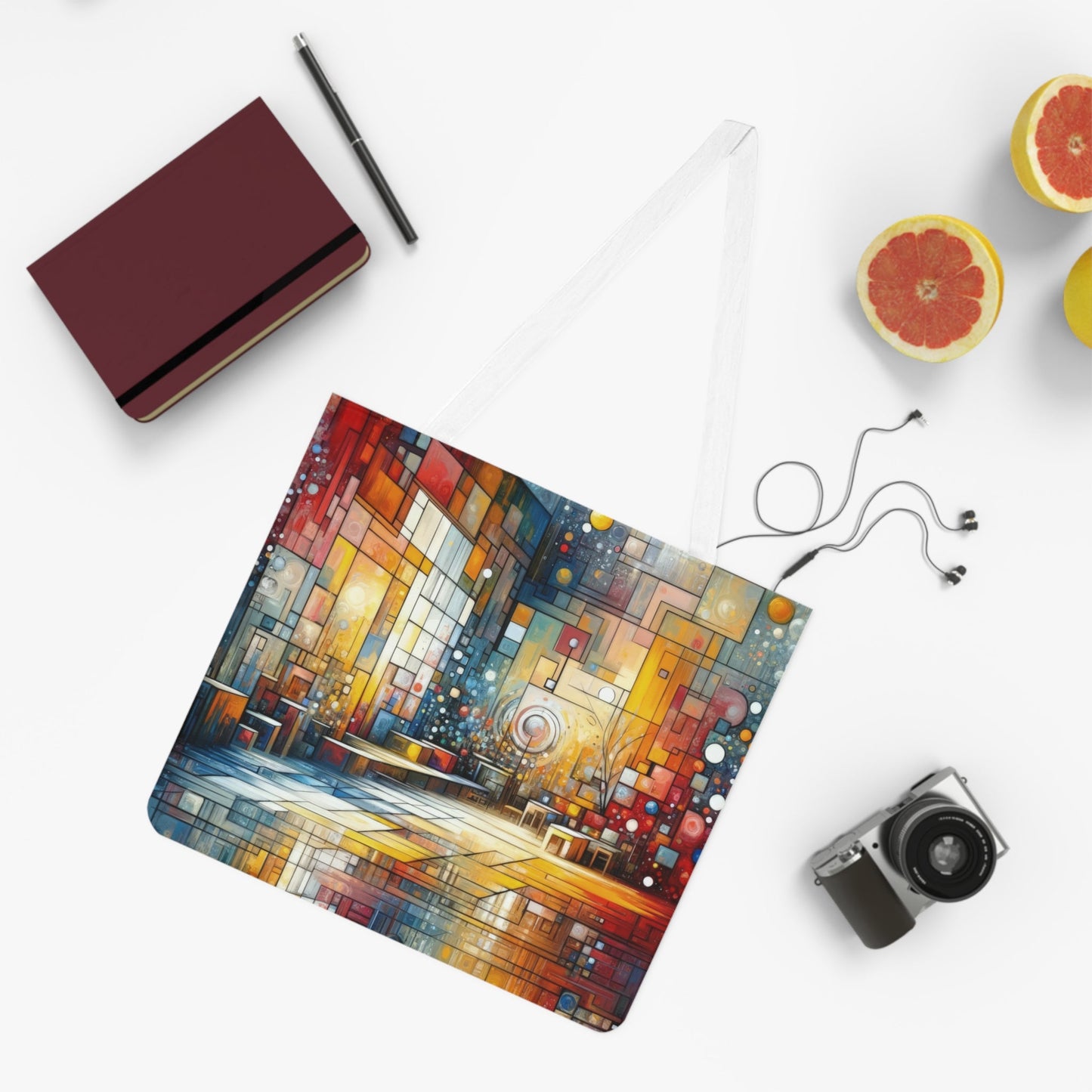 Reflective Habitation Art Shoulder Tote Bag (AOP) - ATUH.ART