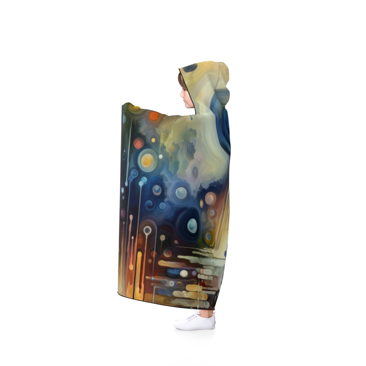 Reflective Oneness Healing Hooded Blanket - ATUH.ART