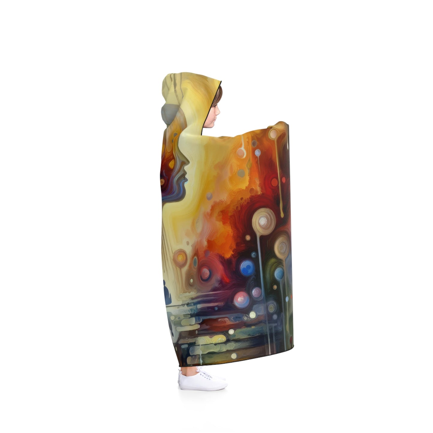 Reflective Oneness Healing Hooded Blanket - ATUH.ART