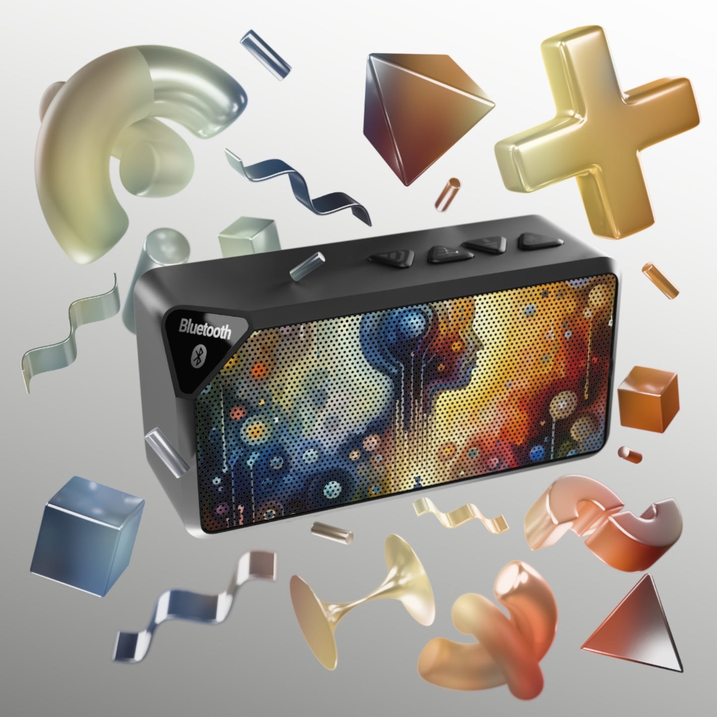 Reflective Oneness Healing Jabba Bluetooth Speaker - ATUH.ART