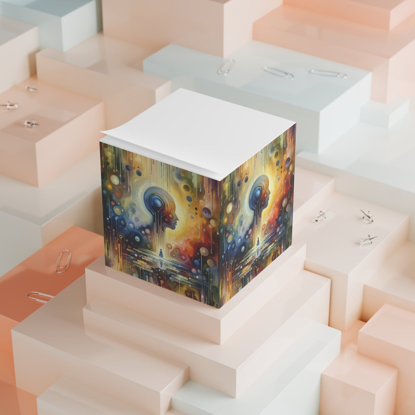 Reflective Oneness Healing Note Cube - ATUH.ART