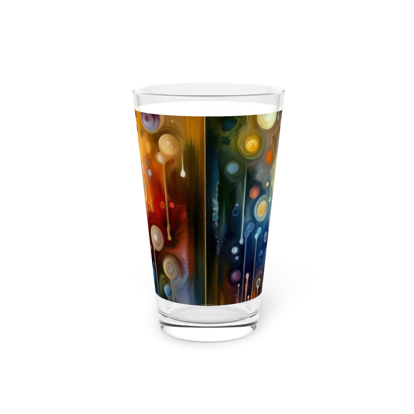 Reflective Oneness Healing Pint Glass, 16oz - ATUH.ART
