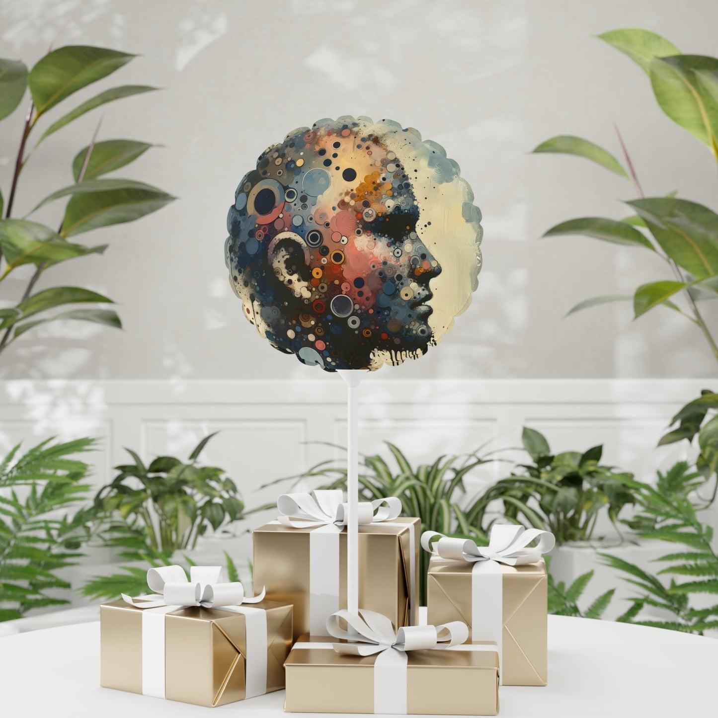 Reflective Tachism Contemplation Balloon (Round and Heart-shaped), 11" - ATUH.ART