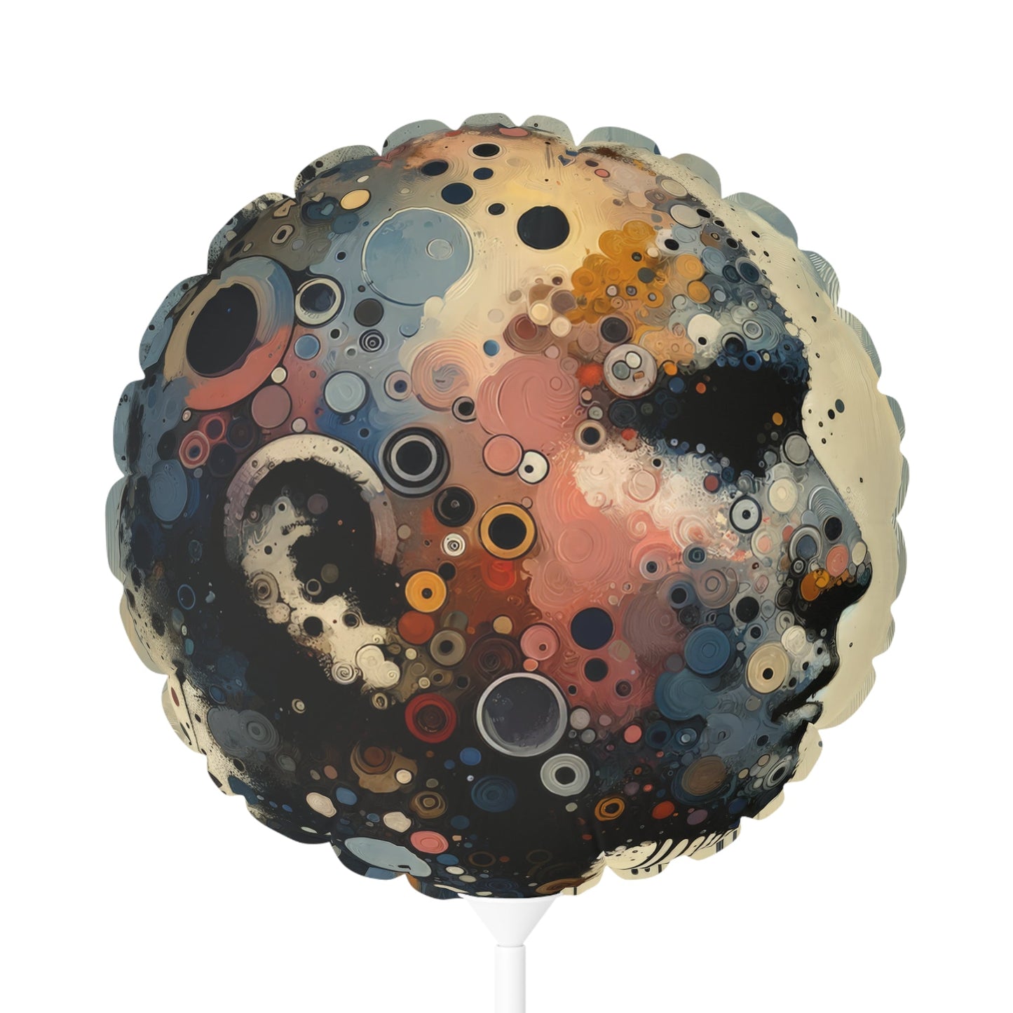 Reflective Tachism Contemplation Balloon (Round and Heart-shaped), 11" - ATUH.ART