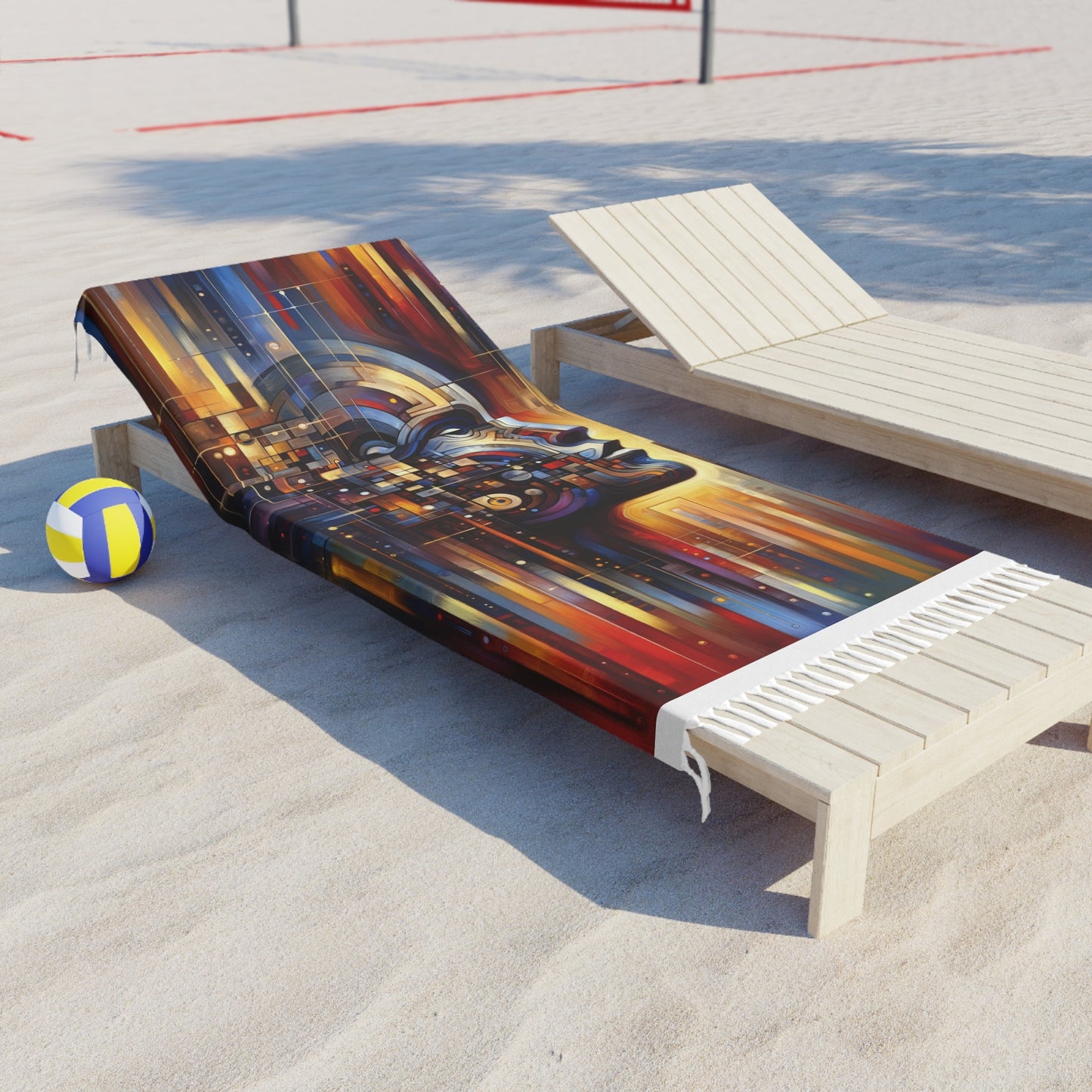 Reflective Tachism Shield Boho Beach Cloth - ATUH.ART