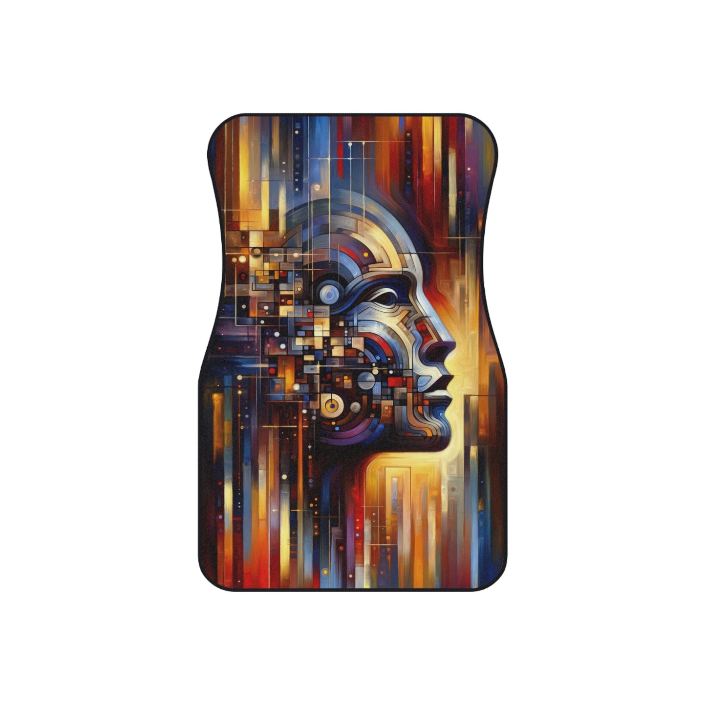 Reflective Tachism Shield Car Mats (2x Front) - ATUH.ART