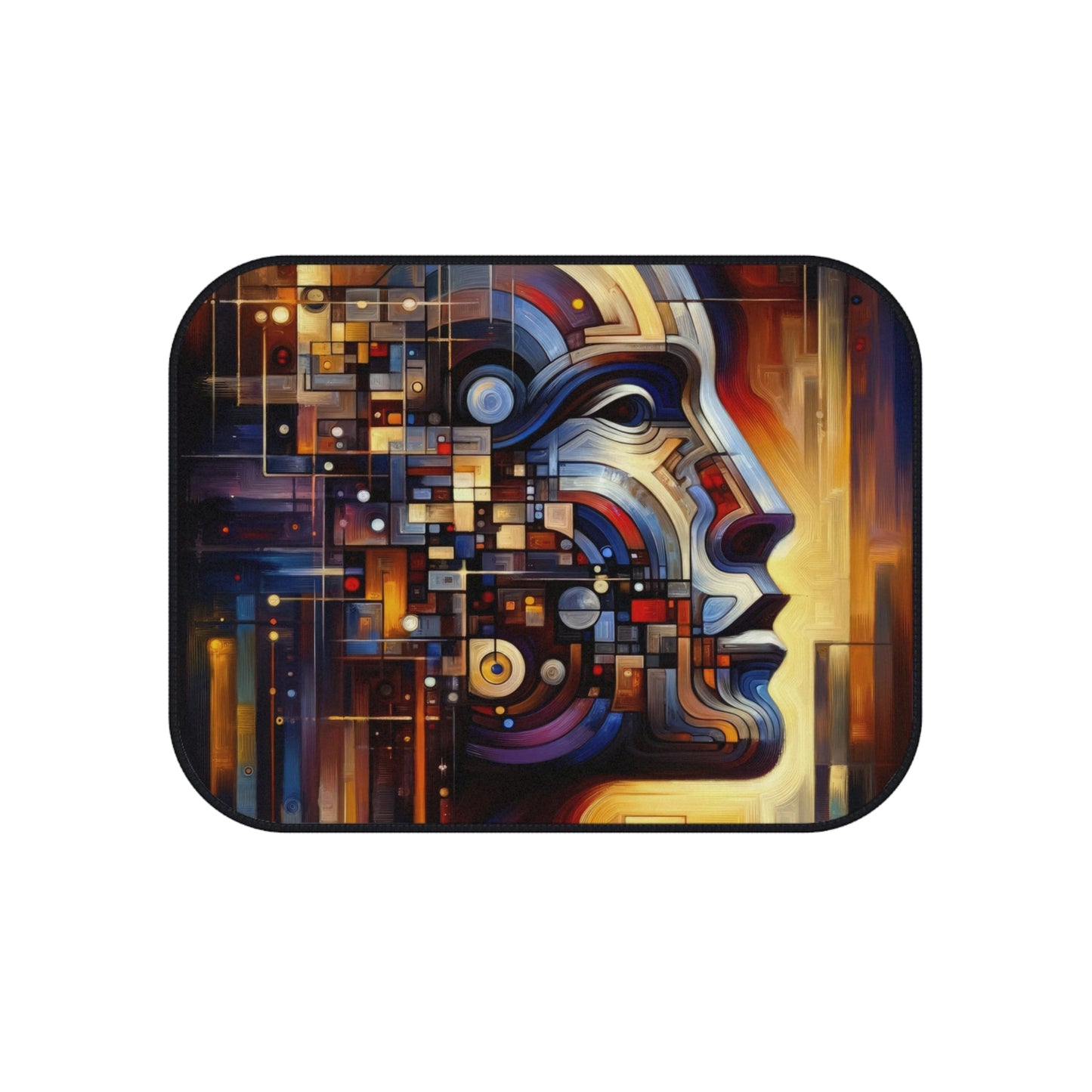 Reflective Tachism Shield Car Mats (Set of 4) - ATUH.ART